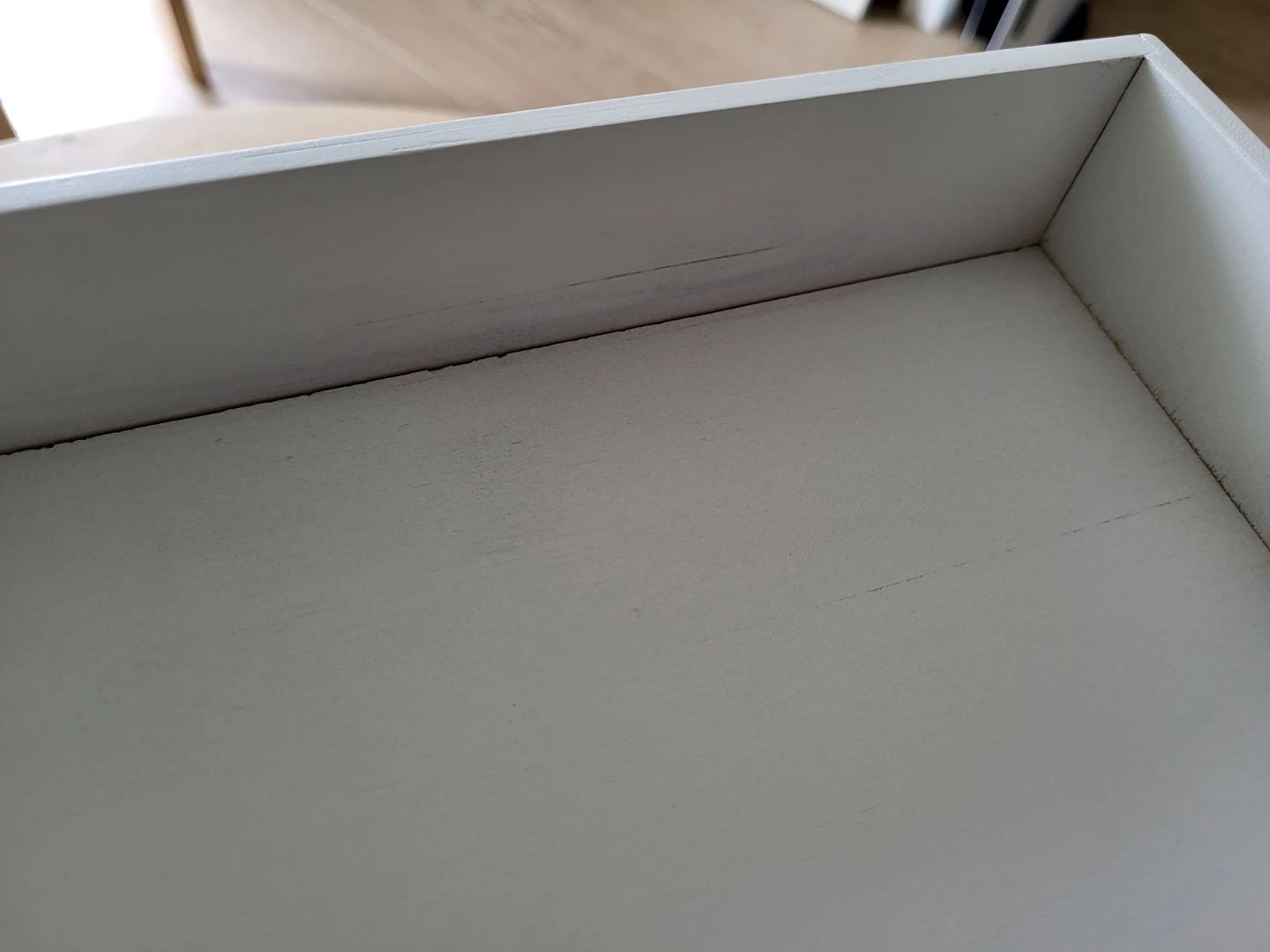 White and Bamboo Desktop Organizer with Drawers - photo 5