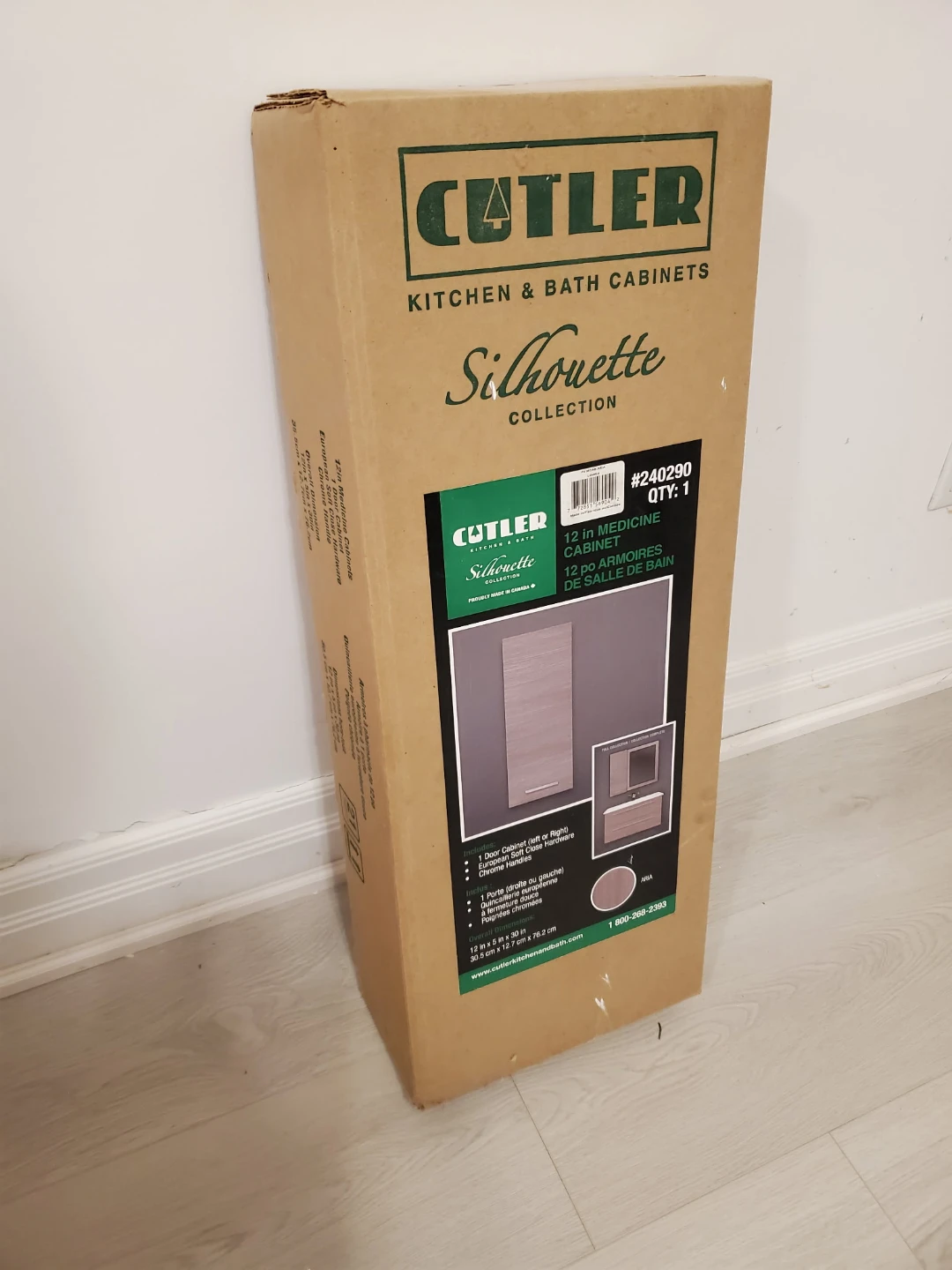 [New in Box] Cutler Silhouette 12 in Medicine Cabinet - photo 2