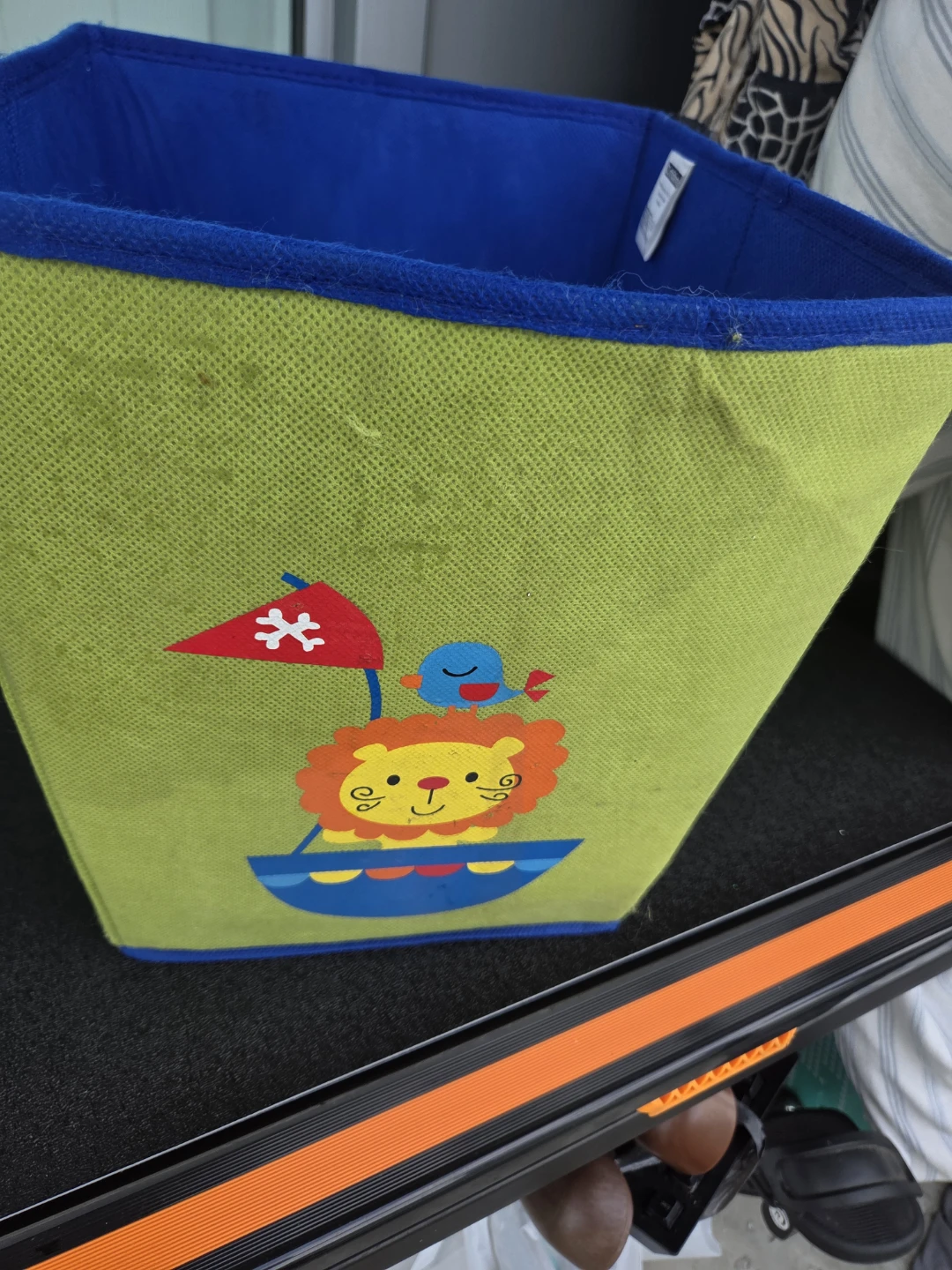 Cotidiana Fabric Storage Bin - Lion & Bird Design - photo 2