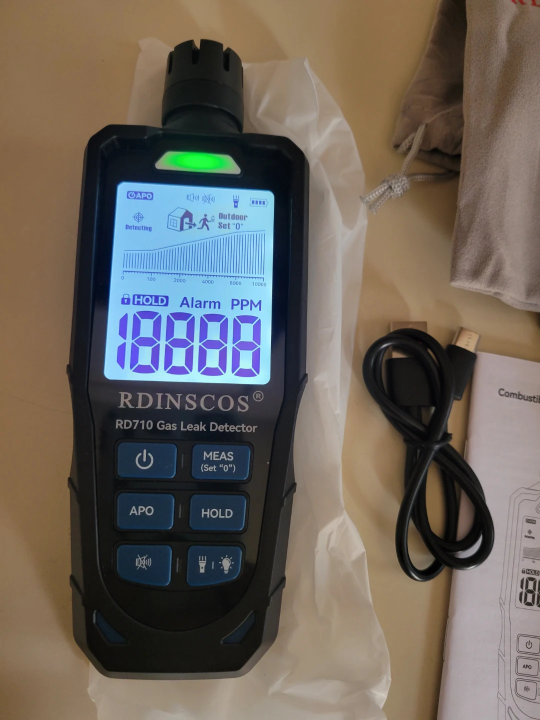 RDINSCOS RD710 Combustible Gas Leak Detector - photo 2