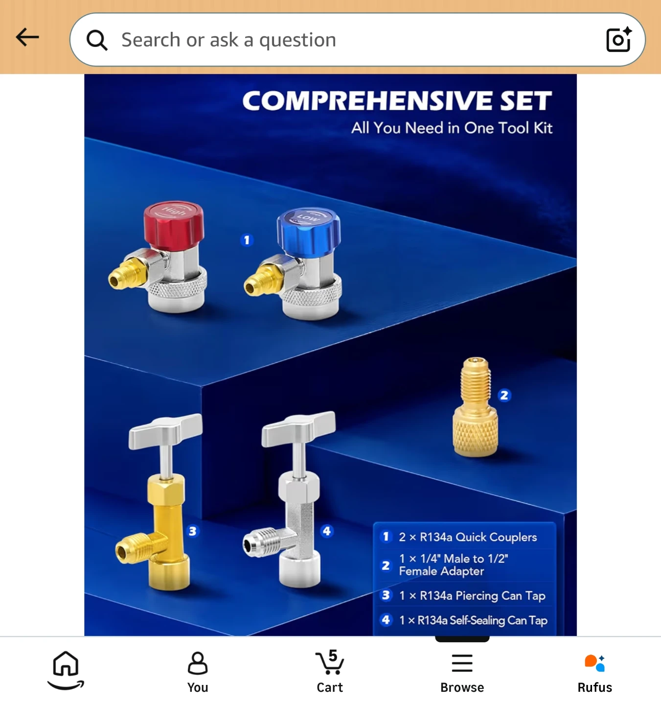 3-Way HVAC Manifold Gauge Set - photo 3