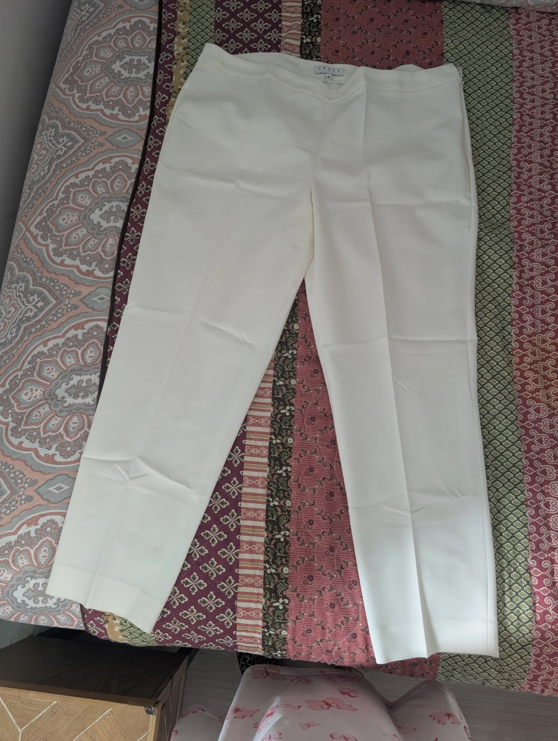 Chaus New York White Trousers Size 16 - photo 4
