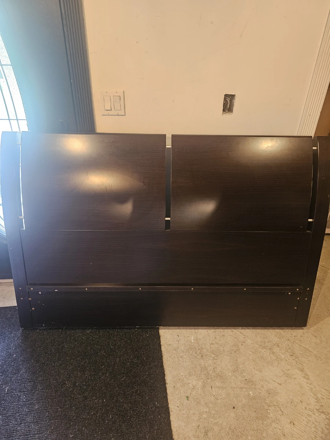 Dark Brown Queen Size Headboard