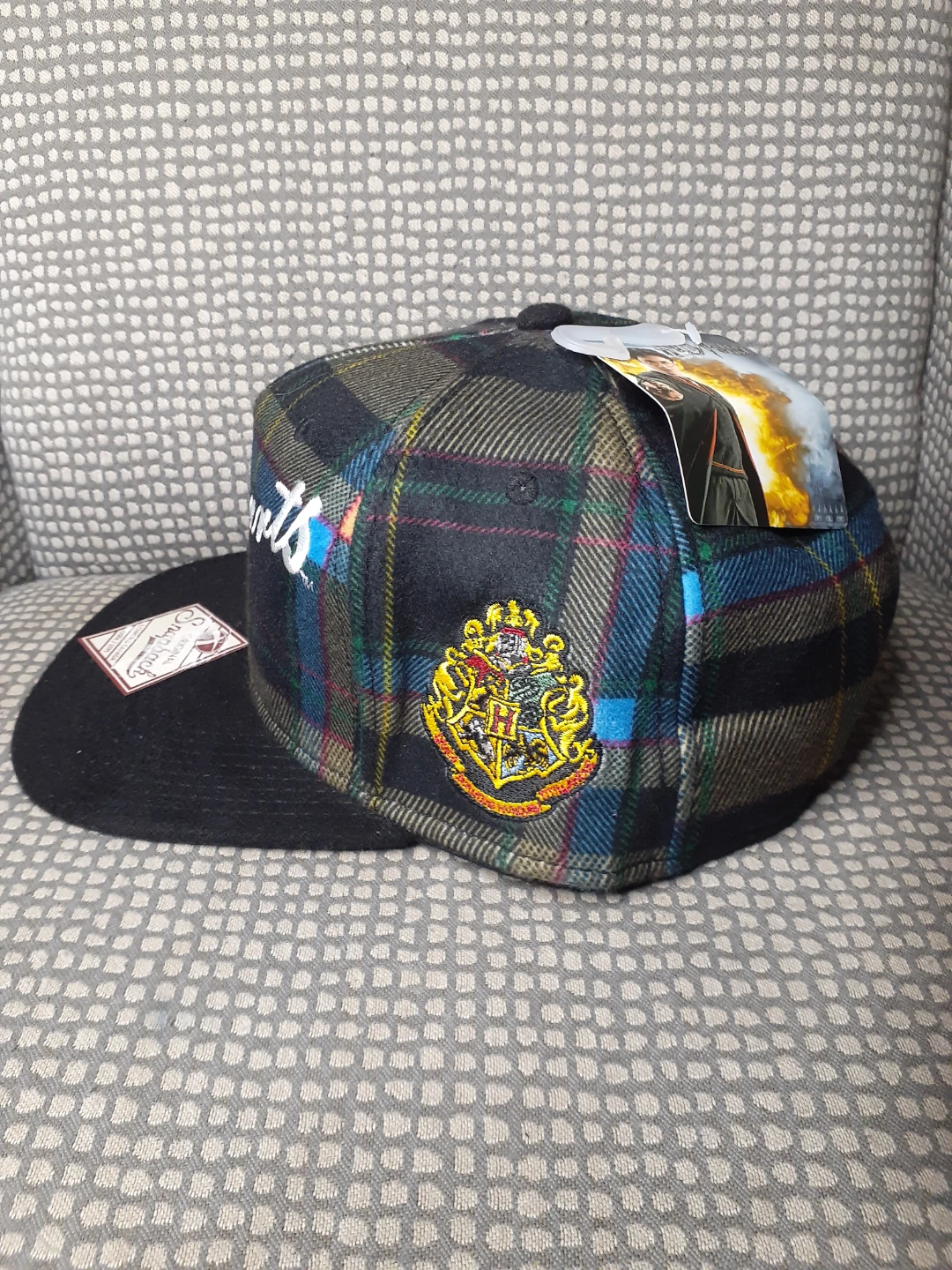 Harry Potter Hogwarts Plaid Snapback Hat NEW - photo 2
