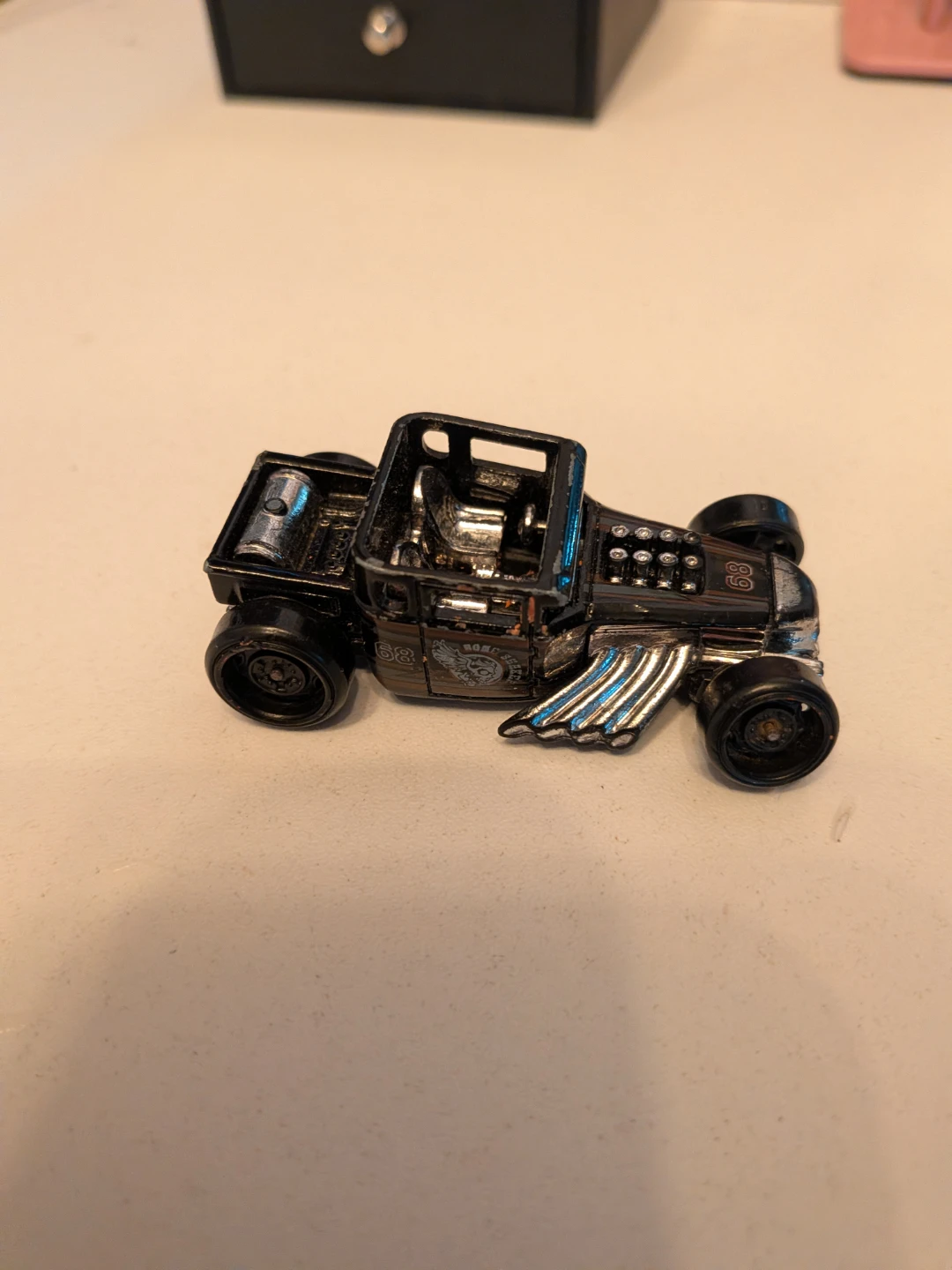 Hot Wheels Bone Shaker Black Toy Car - photo 2
