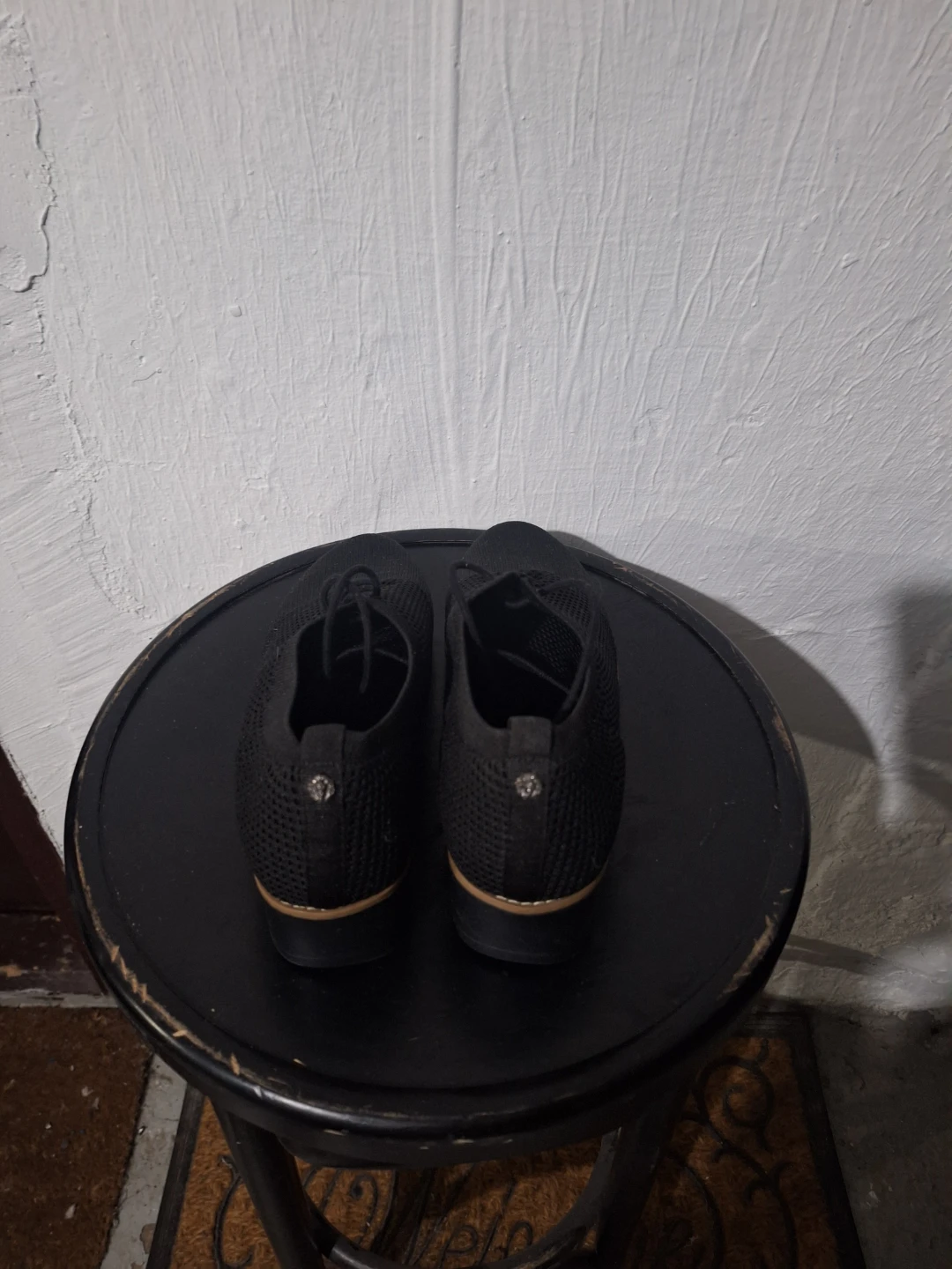 Anne Klein Black Knit Lace-Up Shoes - photo 3