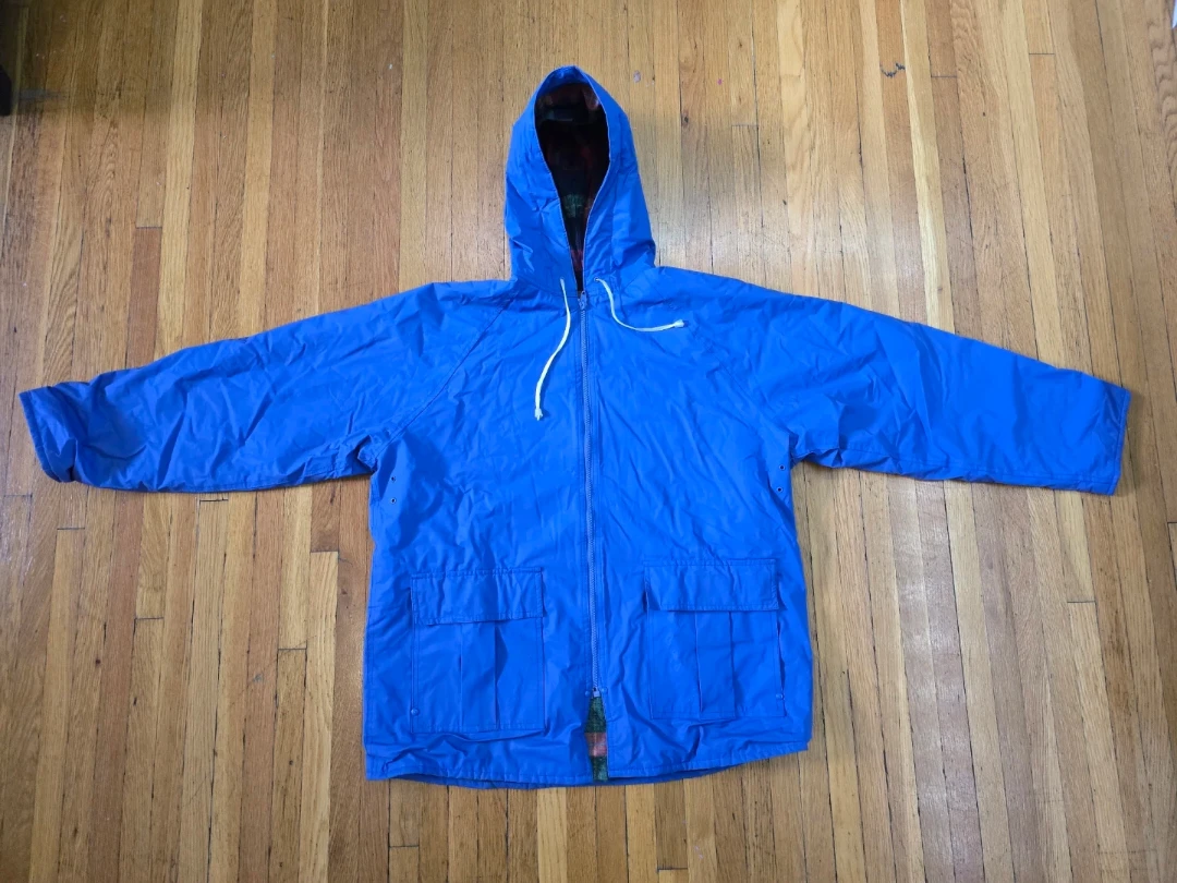 Misty Harbor Blue Plaid Lined Rain Jacket - photo 3