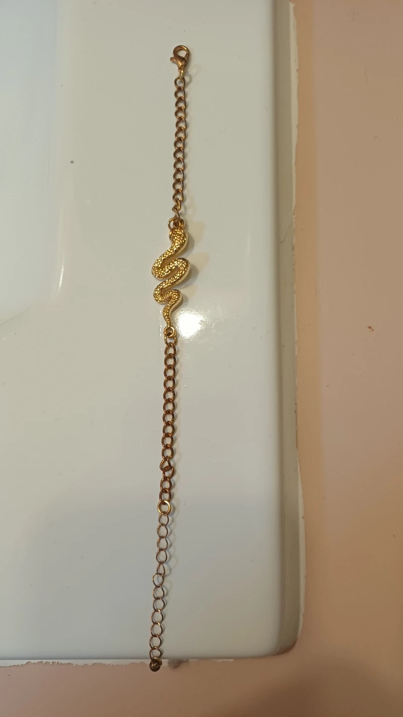 Gold-Tone Snake Chain Bracelet🏈 - photo 2