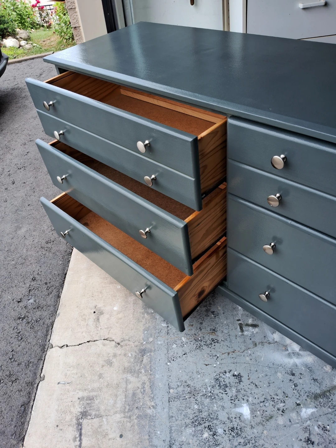 Dark grey wooden dresser - photo 2