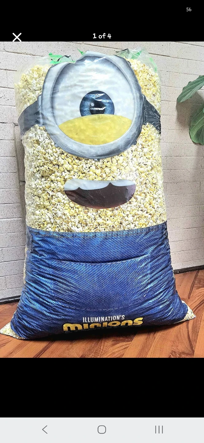 Large Illumination Minions Popcorn Bag 🏈