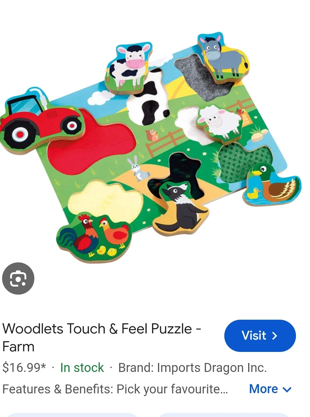 Set of 5 Assorted Kids Farm Themed Puzzles - photo 4