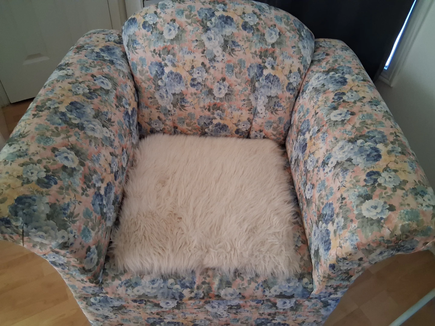 Floral pattern armchair