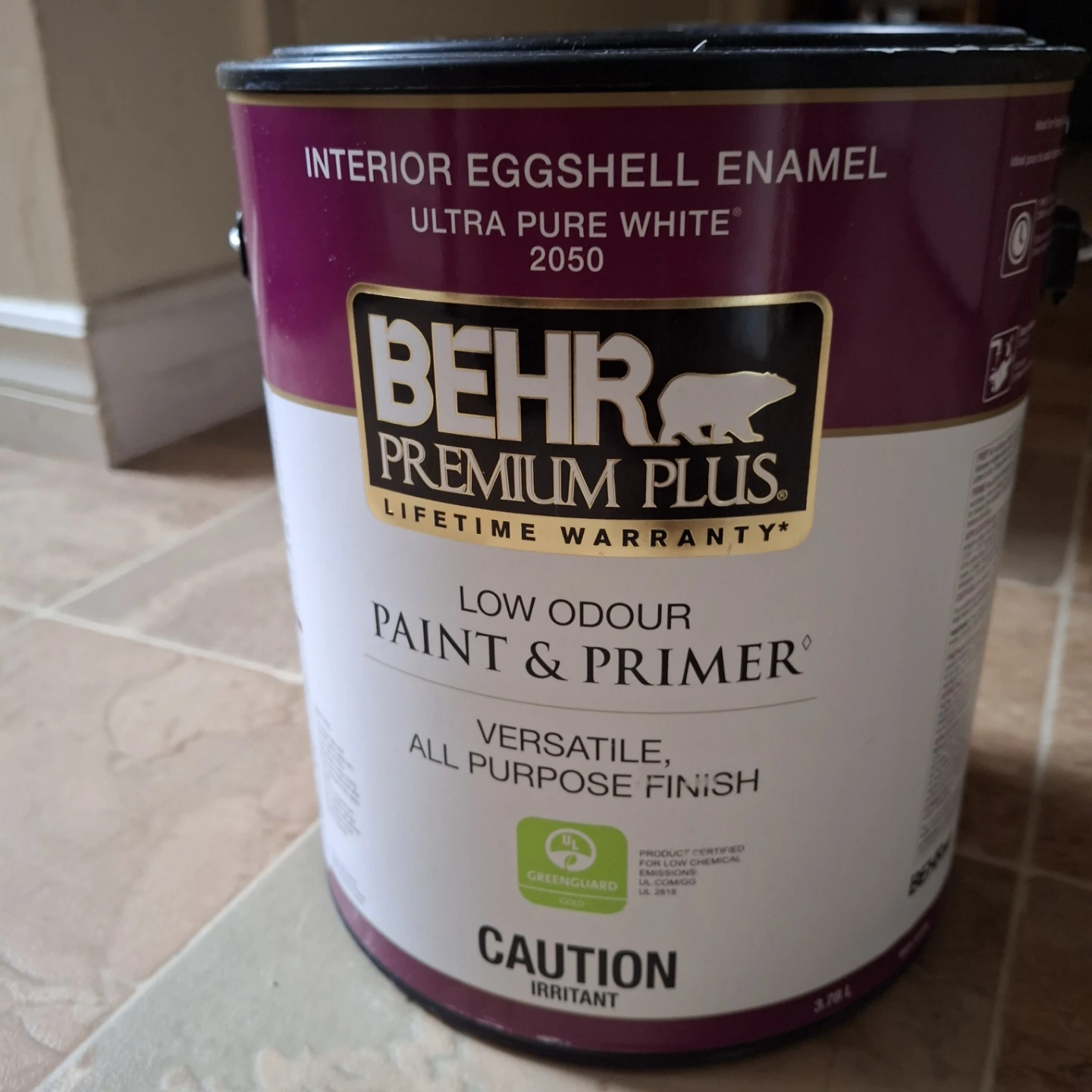 Opened Behr Paint 3.78L