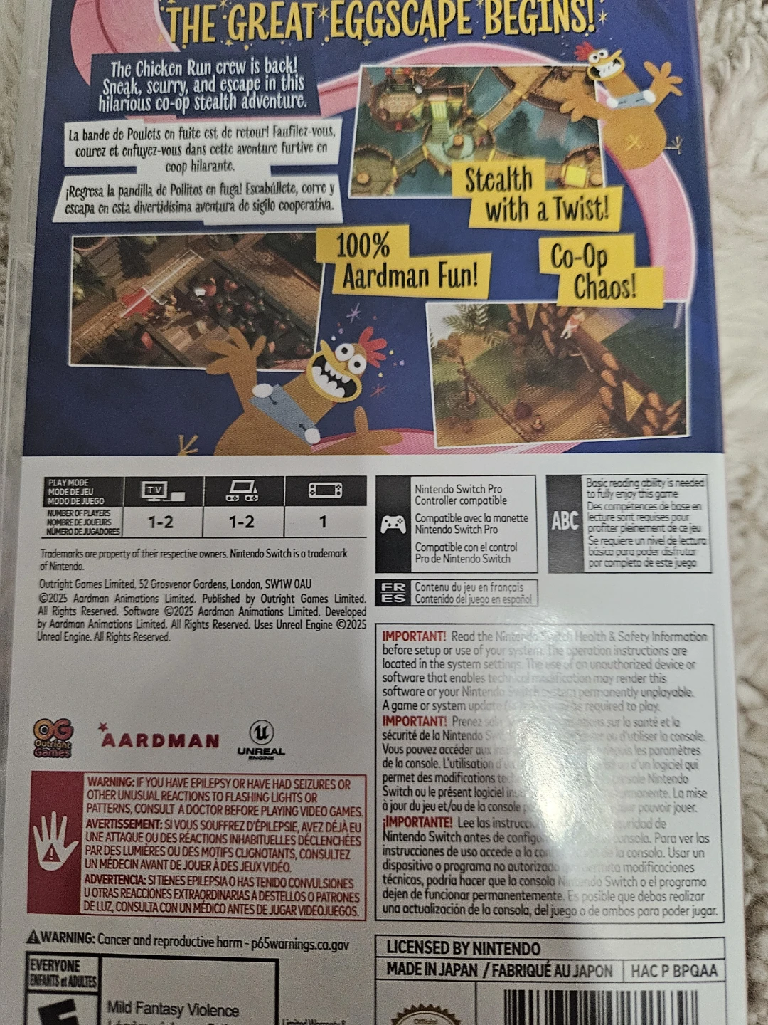Aardman Chicken Run: Eggstraction for Nintendo Switch - photo 2