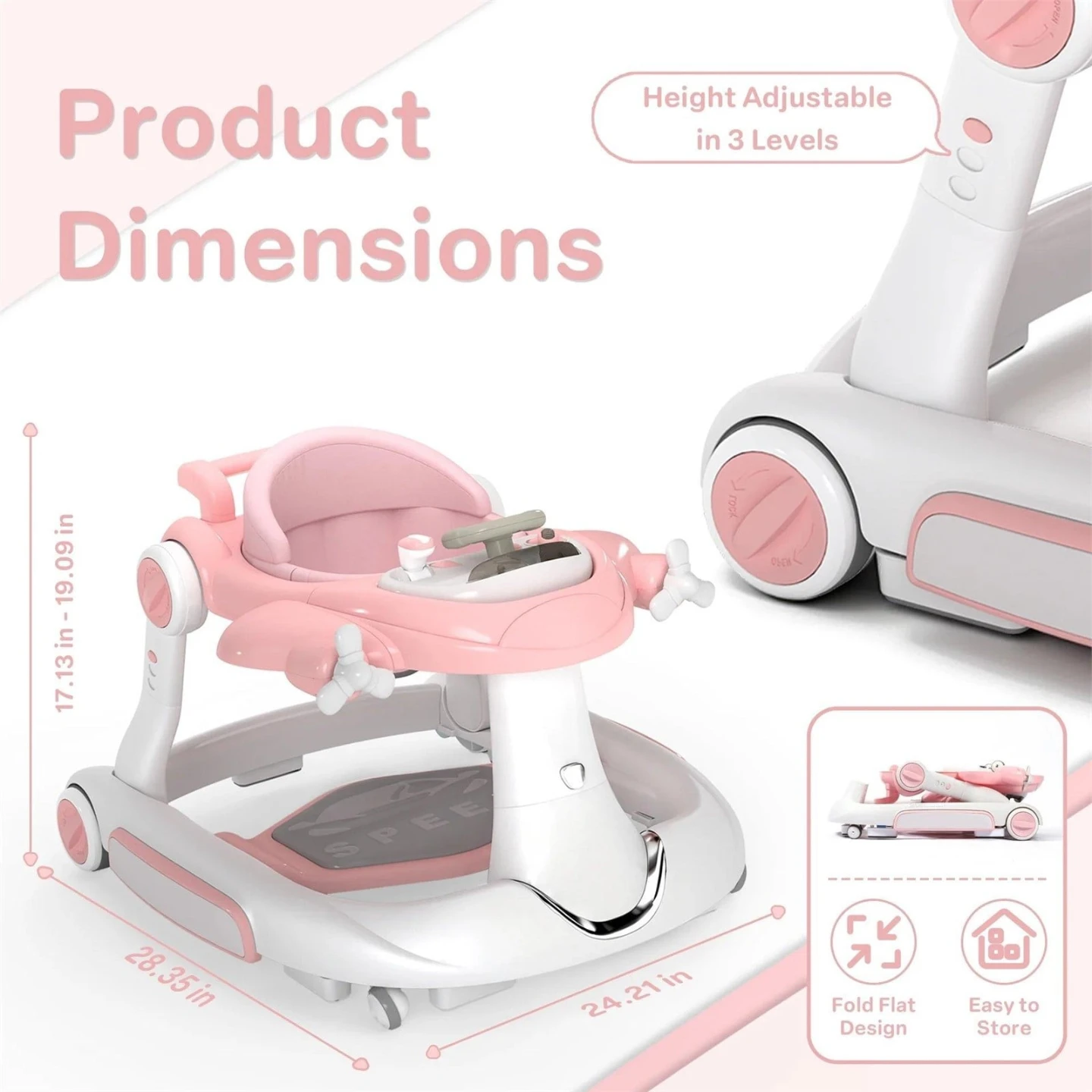 New<> Blue Airplane Baby Walker - photo 3