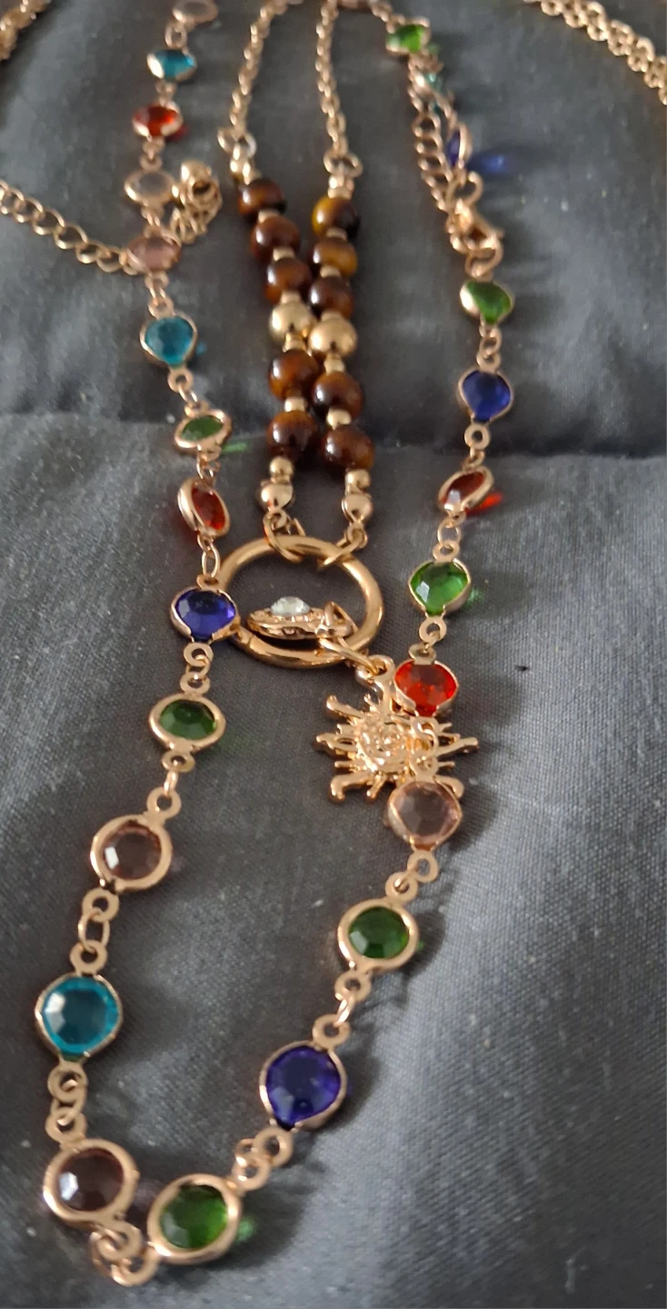 Two Gold-Tone Fashion Necklaces - photo 5