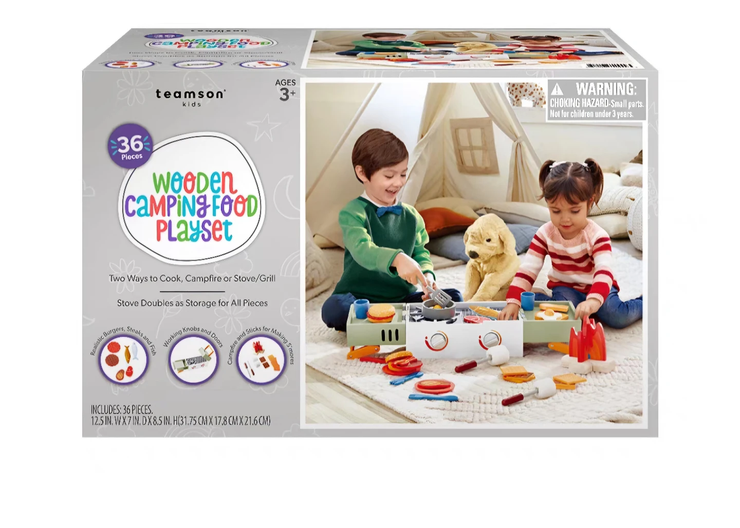 Teamson Kids Wooden Camping Food Playset - photo 2