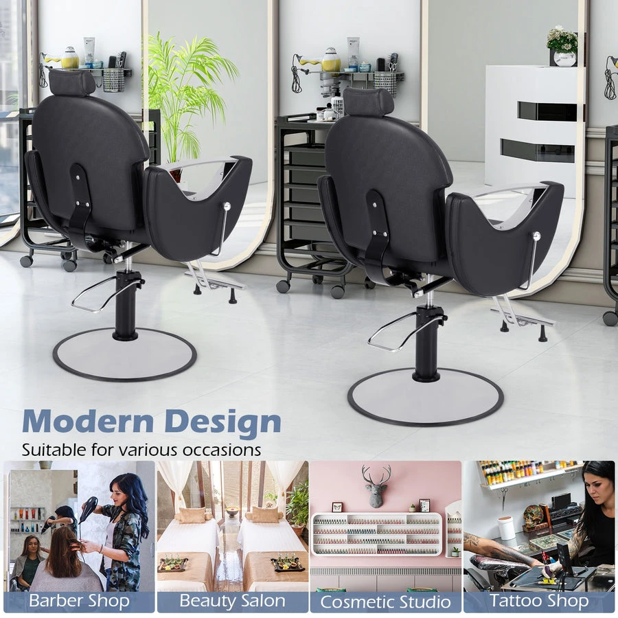 Modern Black Barber Chair - photo 3
