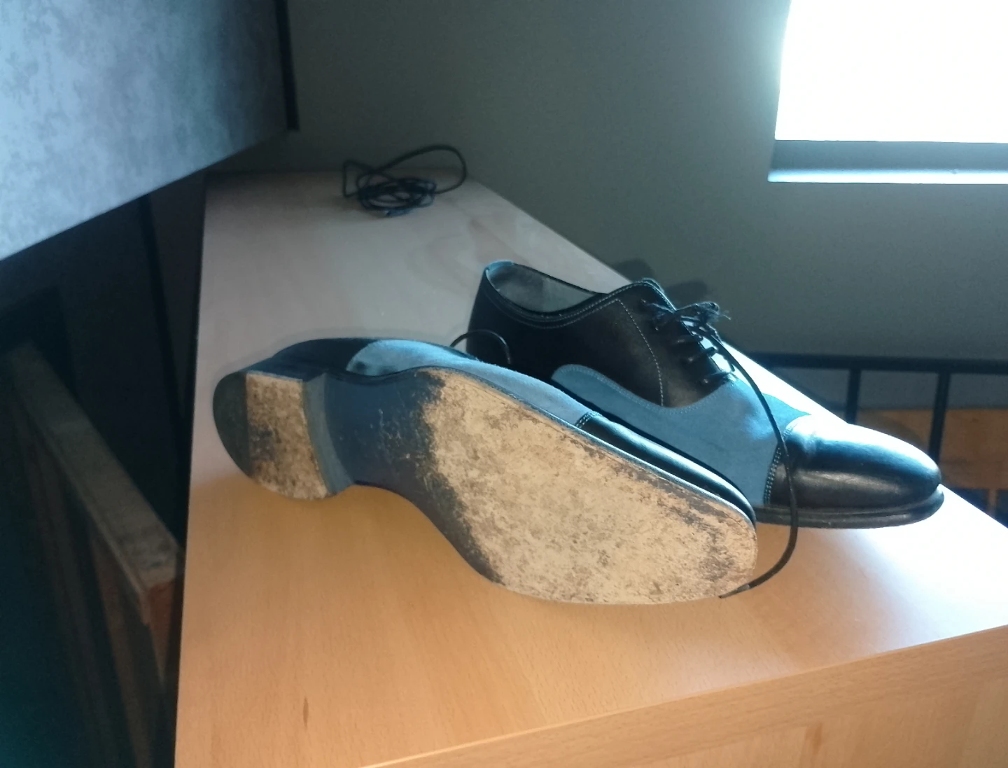 Two-tone Leather and Suede Zampiere Shoes - photo 5