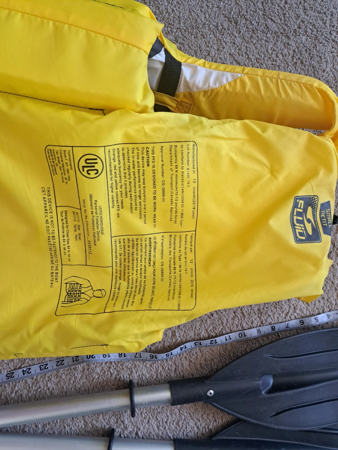 Fluid PFD Life Jacket Small - photo 4