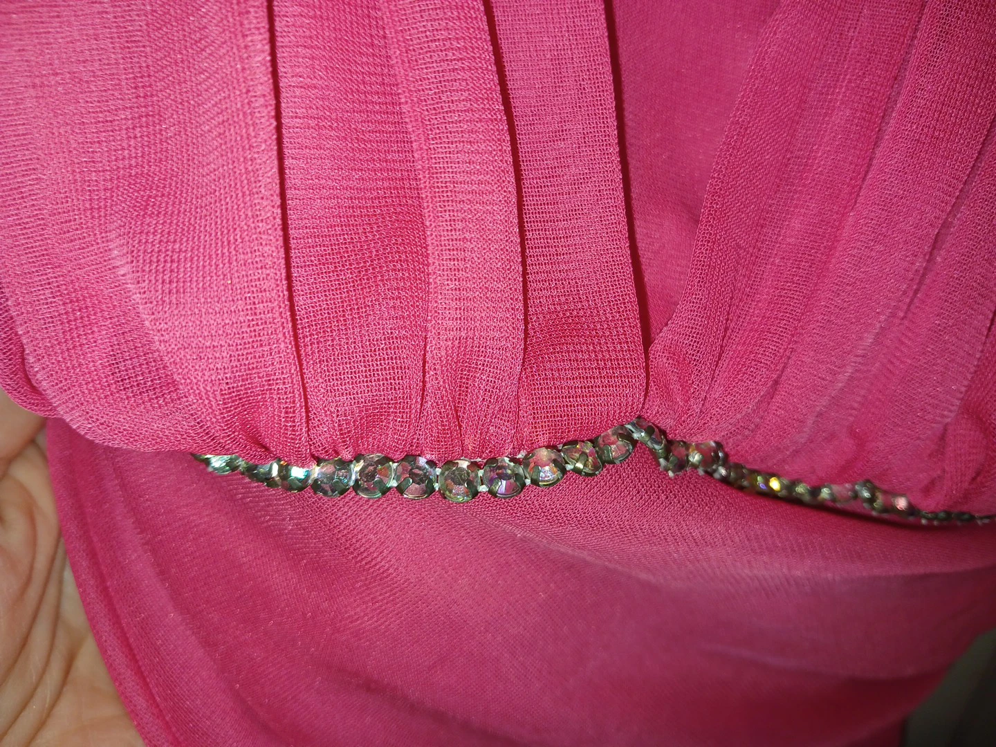 NWT Hot pink halter party dress NEW 🏈 - photo 4