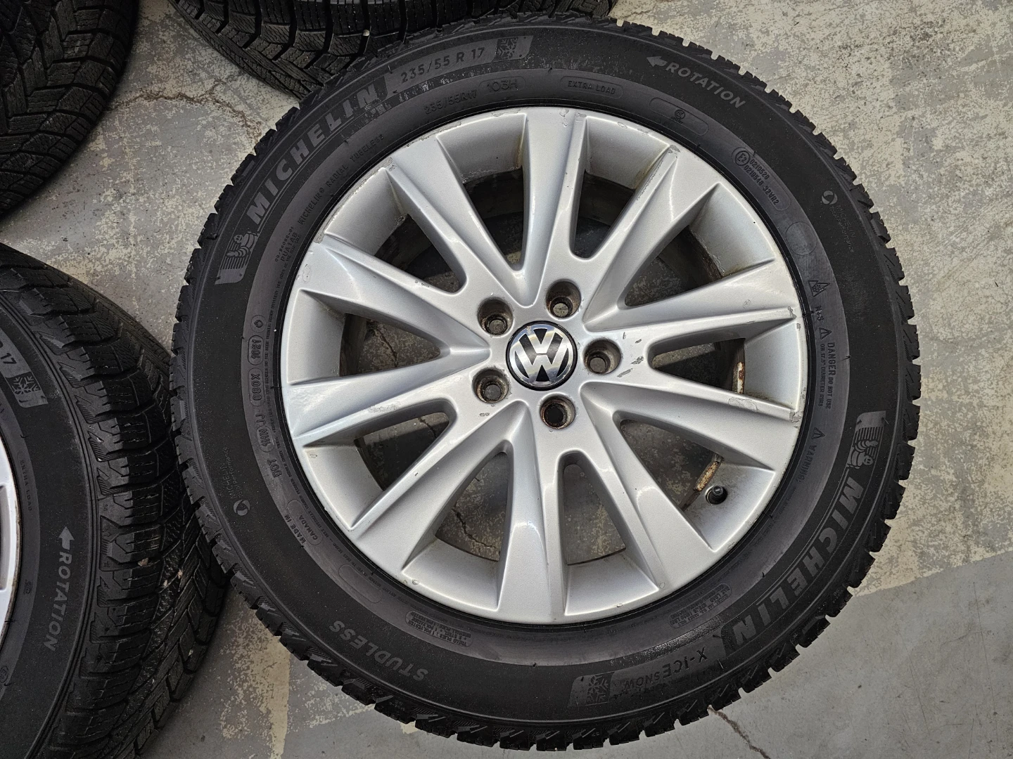 VOLKSWAGEN TIGUAN WINTER TIRES ON O.E.M RIMS 235/55 R17 - photo 5