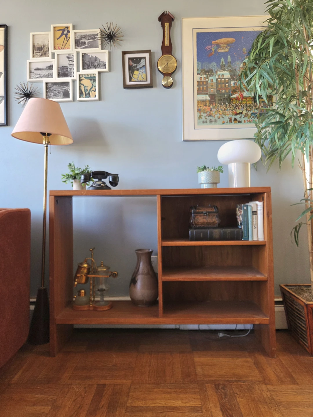 MCM Ultra Slim Solid Teak Modular Bookcase (Delivery Available) - photo 3