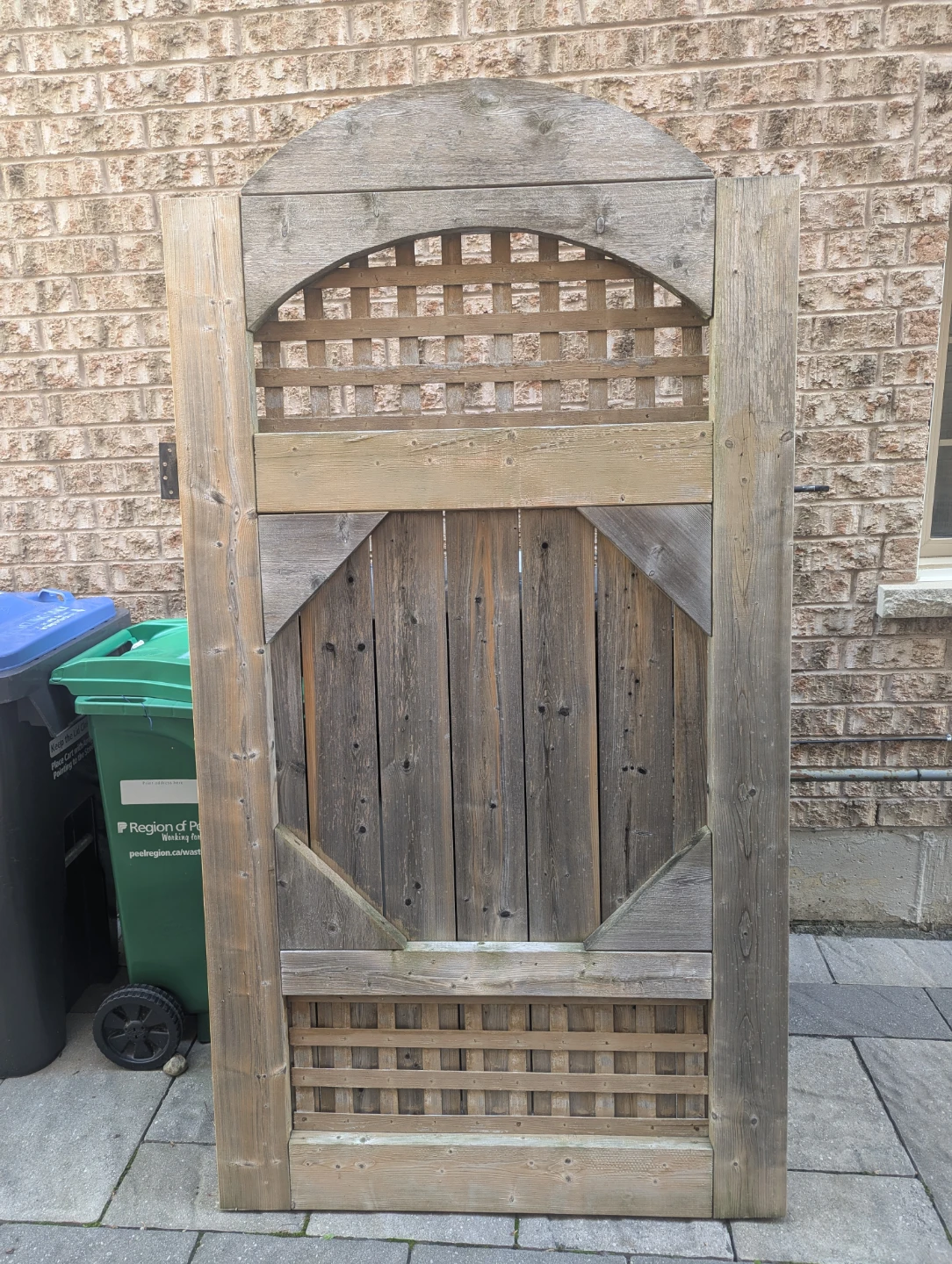 Wooden Garden Gate with Lattice Detail - photo 2
