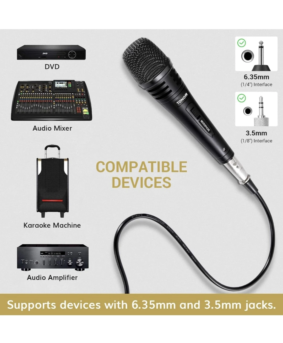 Dynamic Microphone with 5m Cable - photo 2
