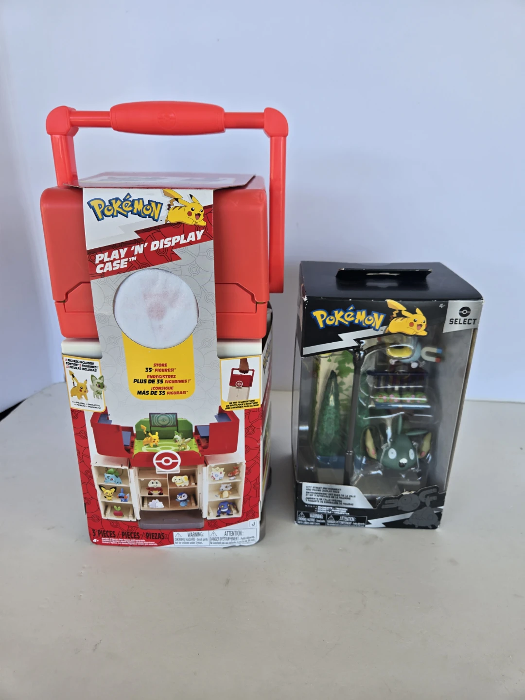 2 brand new pokemon display diorama toys