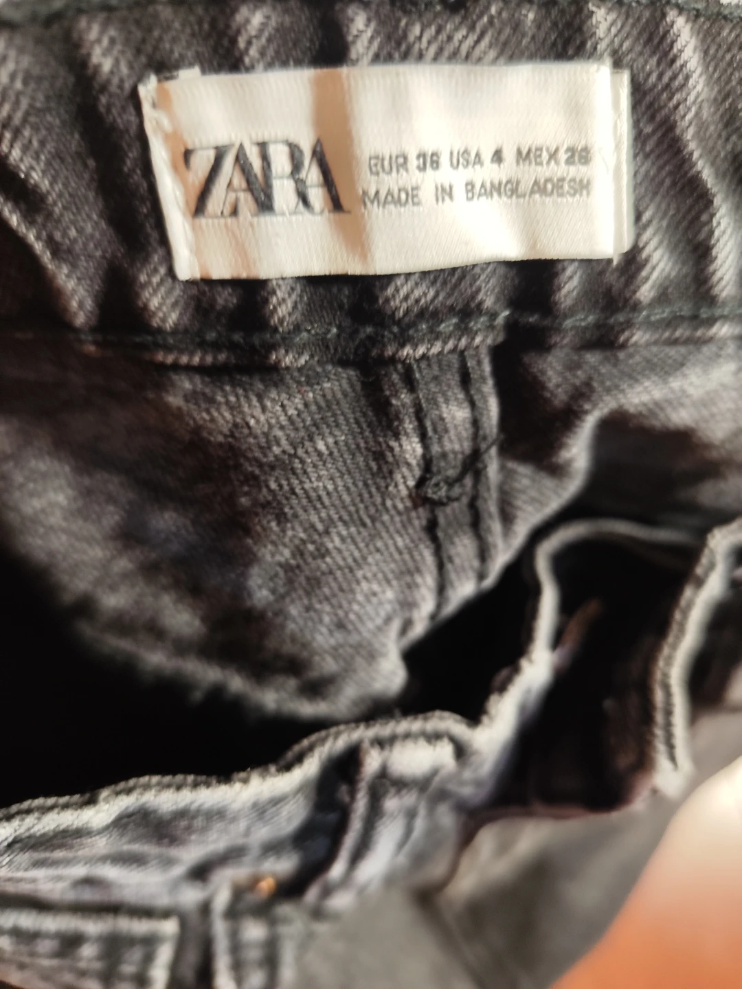 Black denim zara jeans - photo 3
