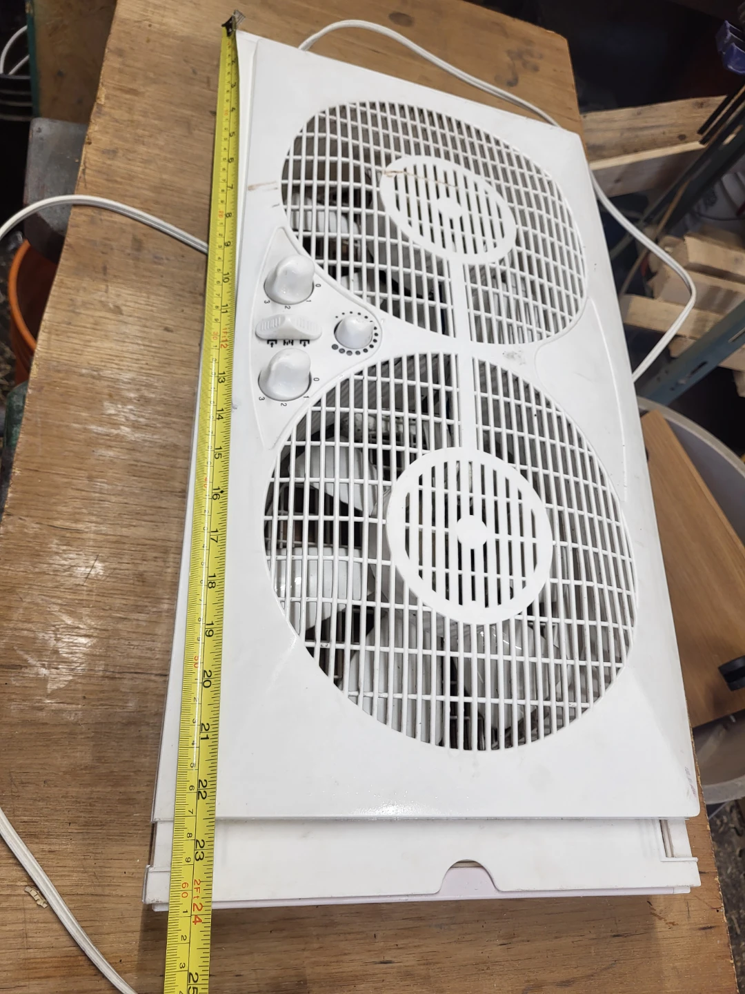 White Twin Window Fan - photo 4