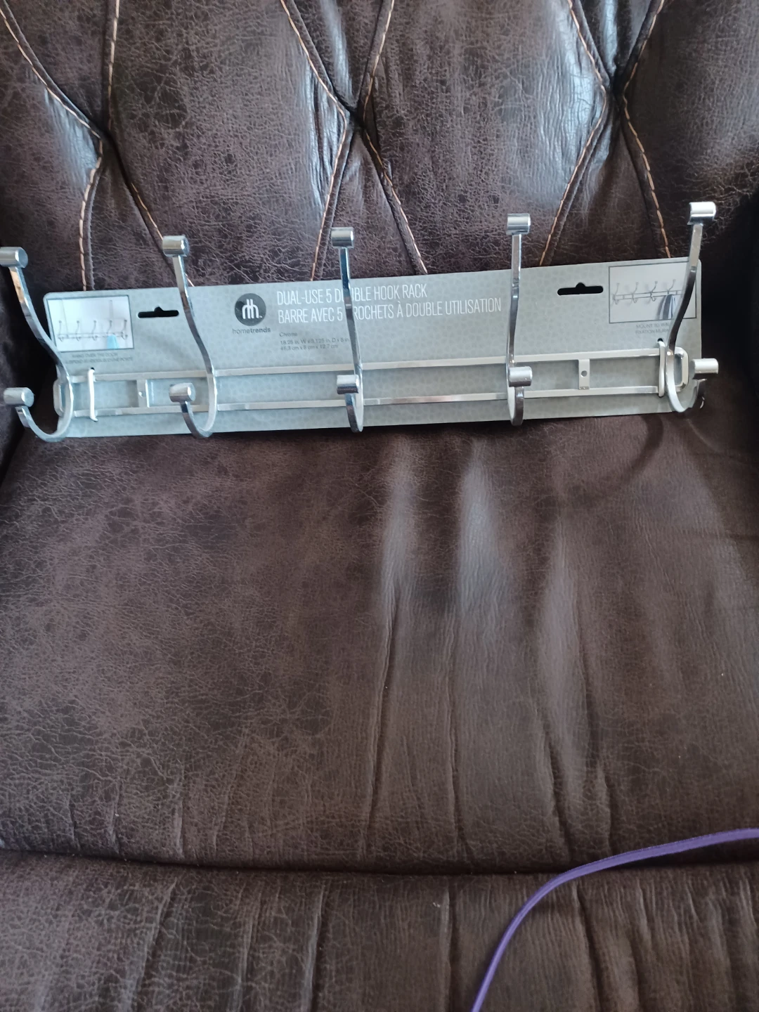 hometrends Dual-Use 5 Double Hook Rack