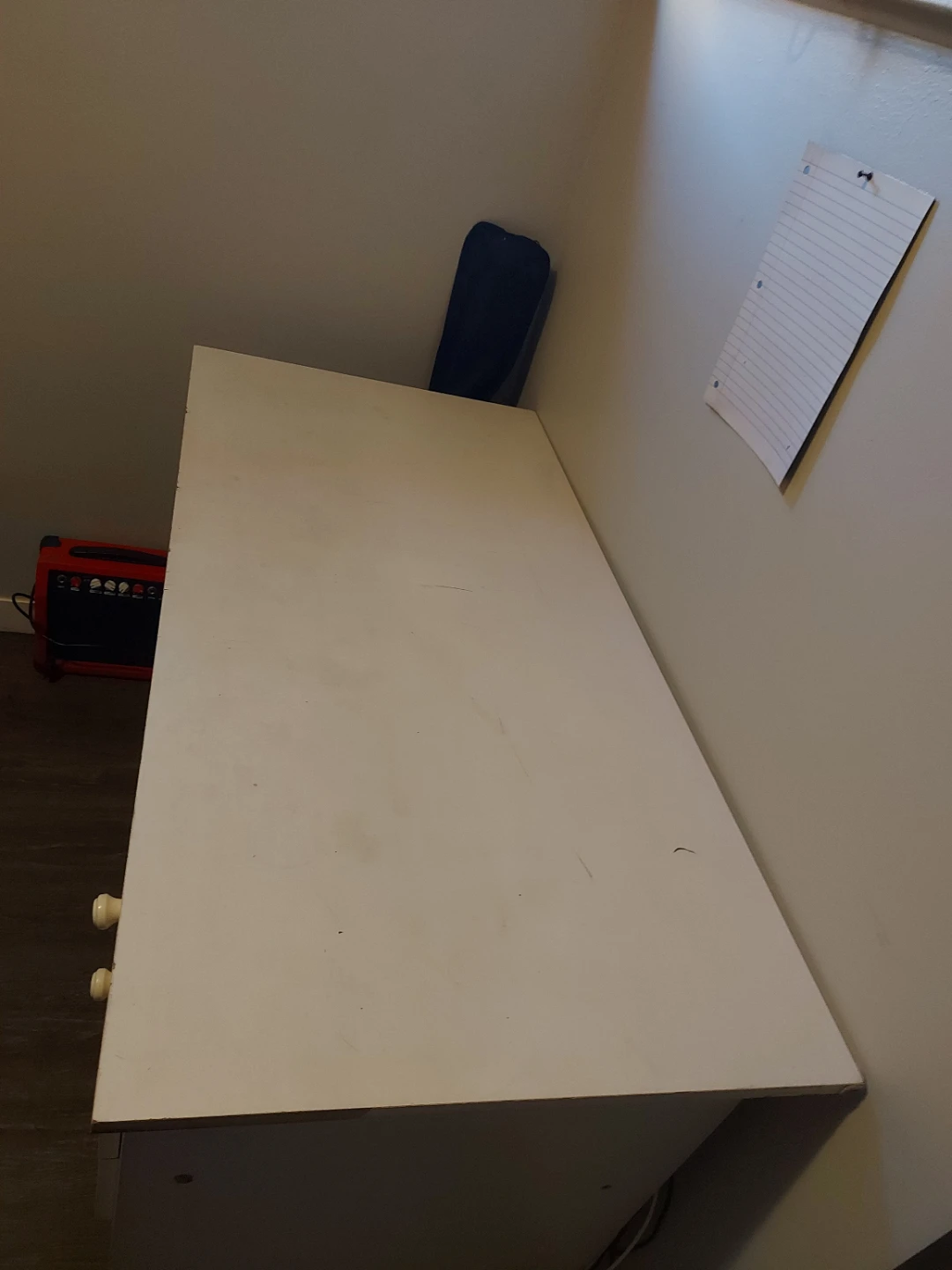 White desk with two drawers - photo 3