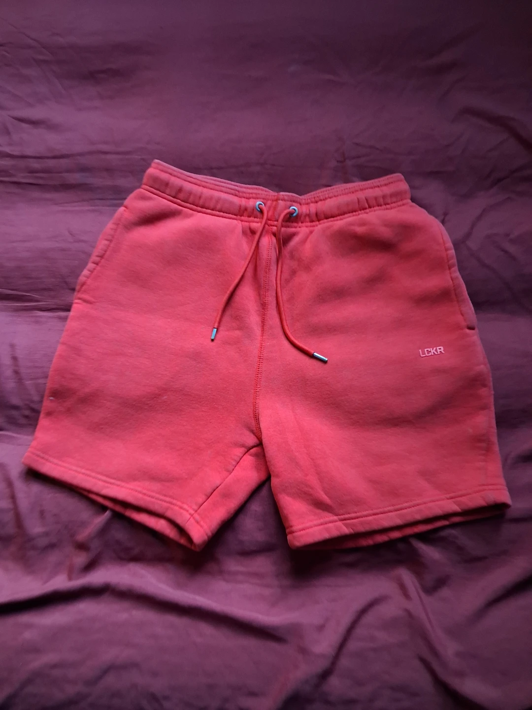 LCKR Red Sweat Shorts