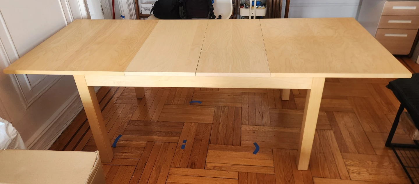 Ikea Bjursta expandable dining table (seats 4-6, up to 10!) - photo 4