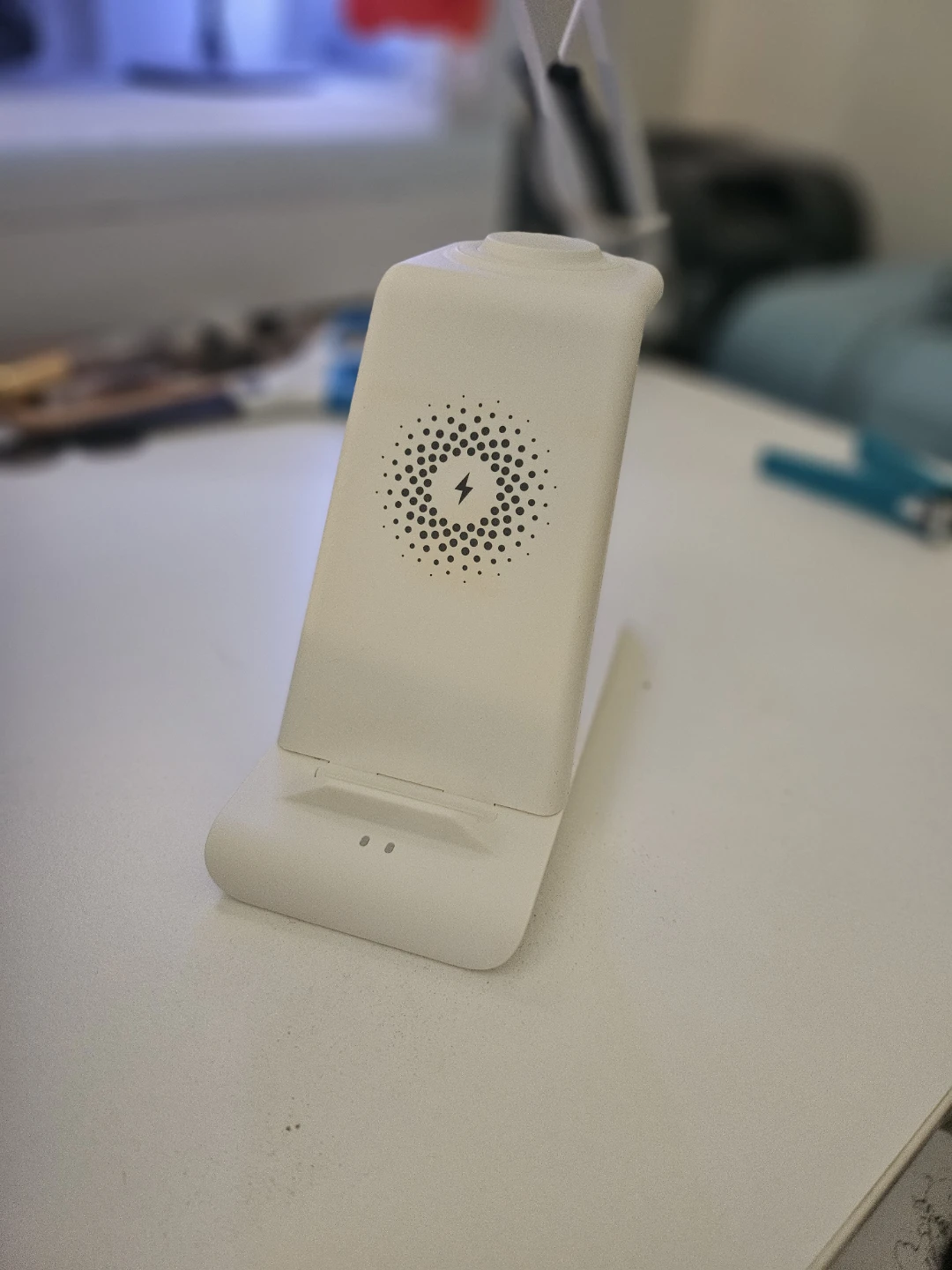 White Wireless Charging Stand