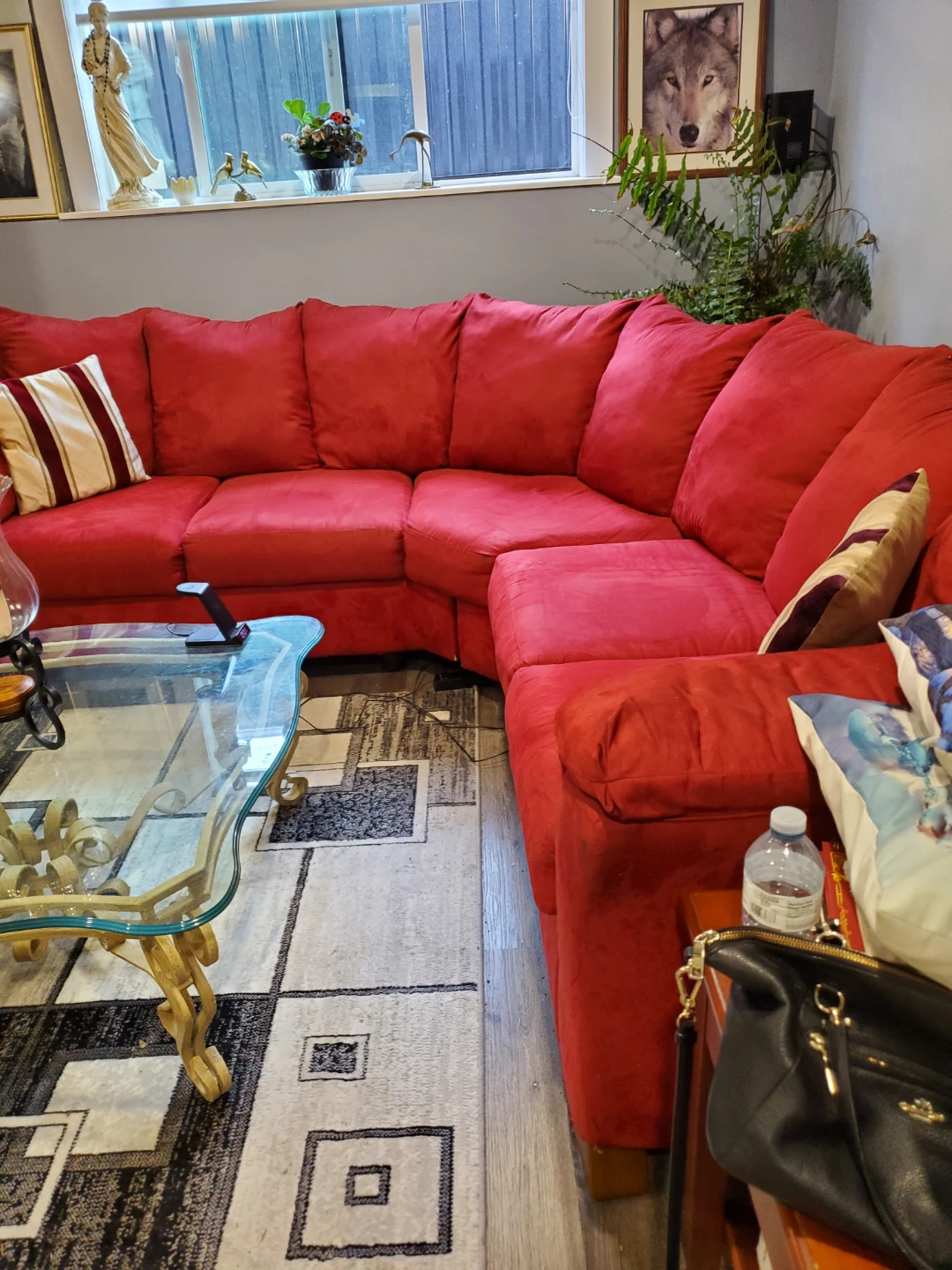 Red Sectional Sofa - photo 2