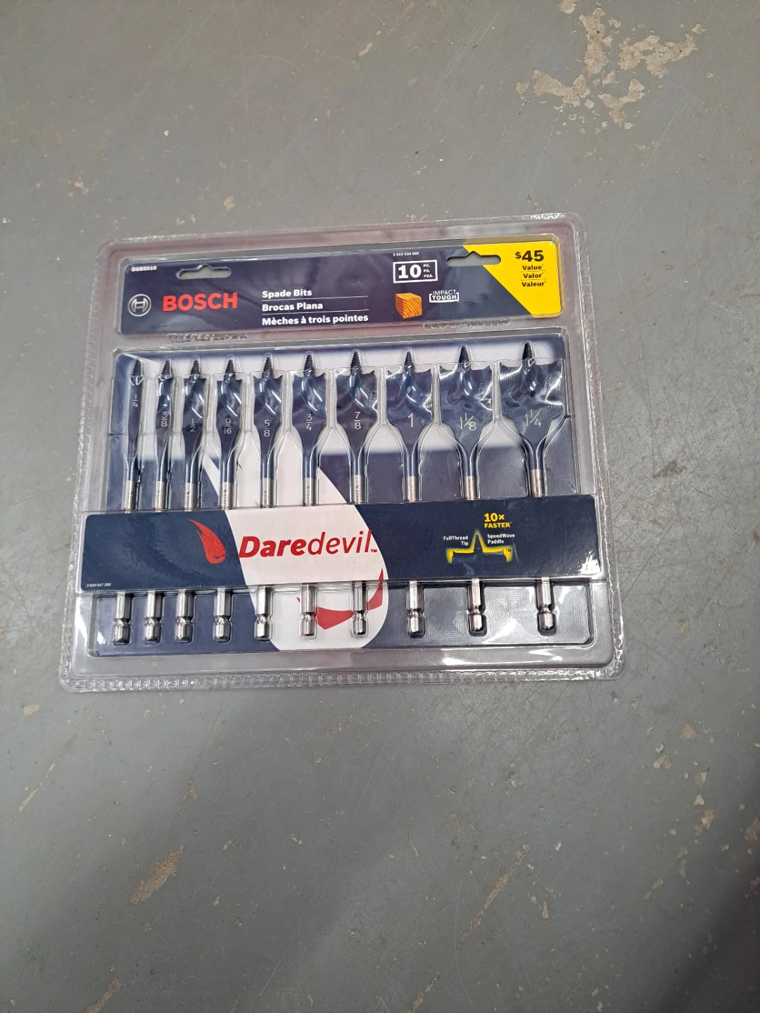 Bosch Daredevil Spade Bit Set, 10-Piece