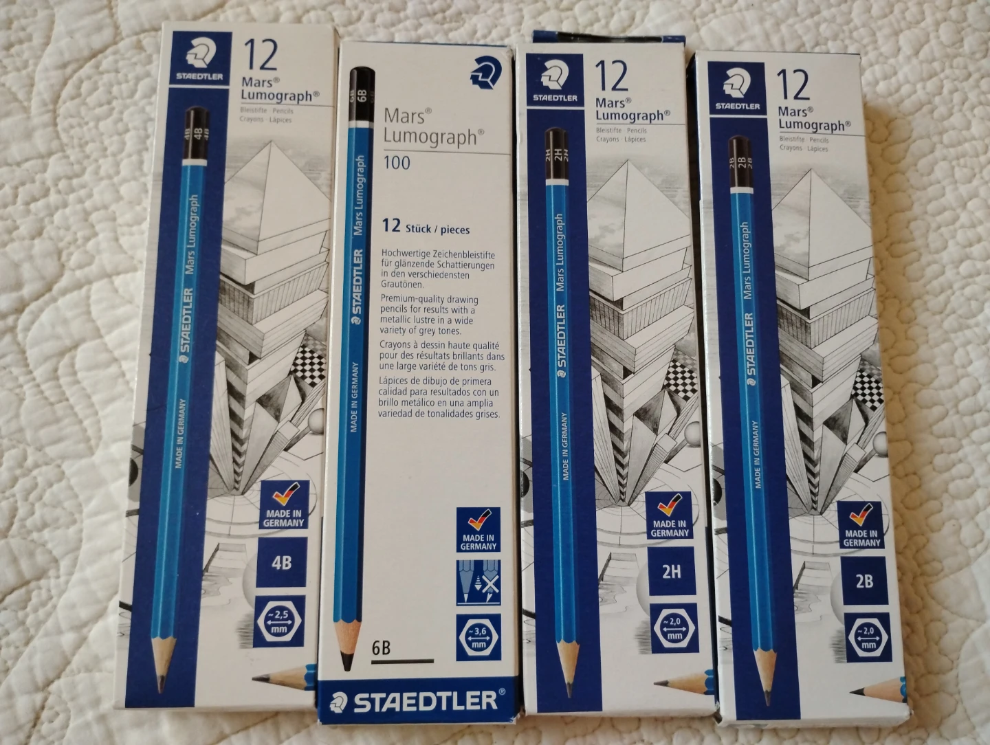 Staedtler Mars Lumograph Pencils 4x 12 pls (48 total)