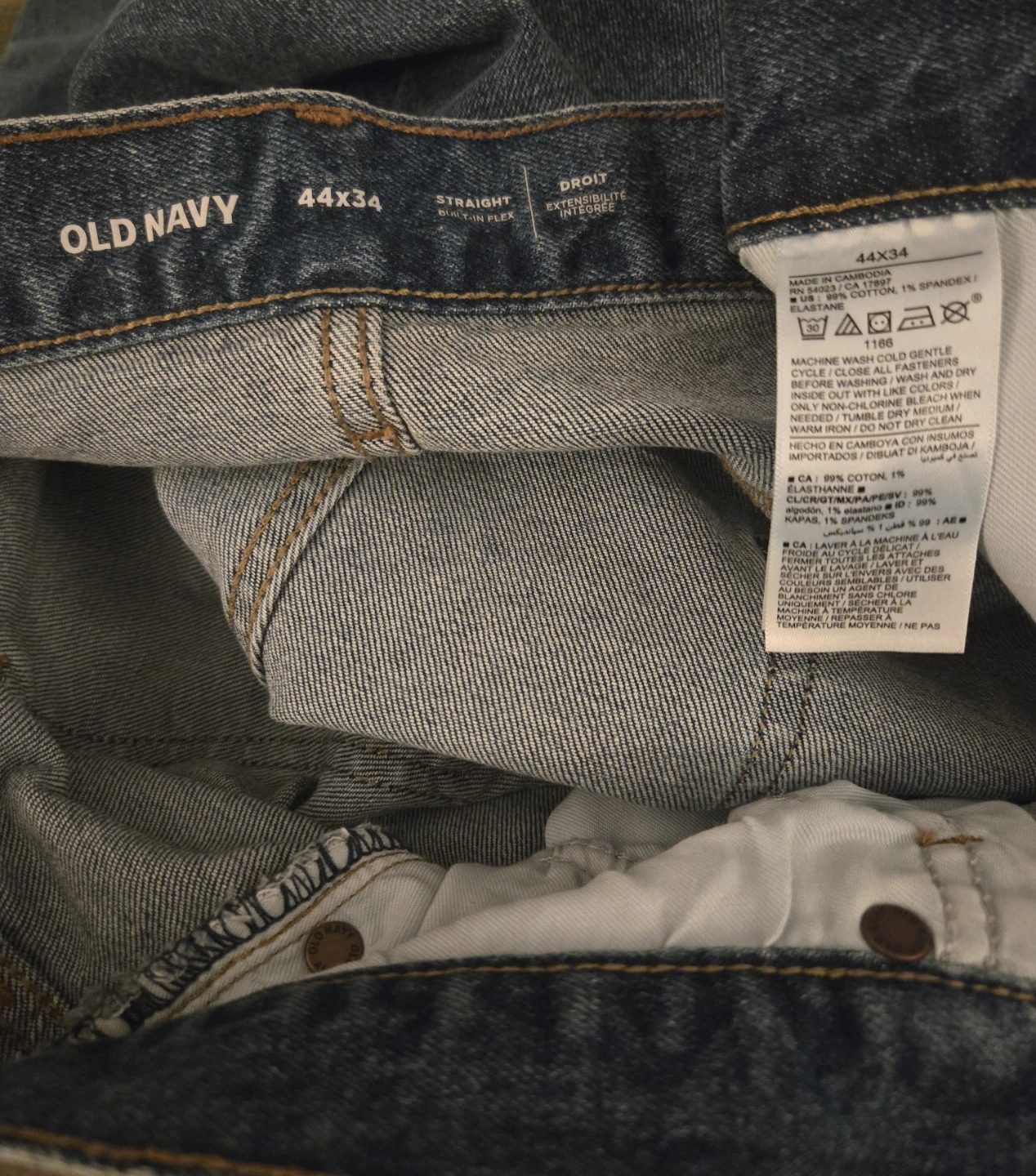 Men's Jeans. Old Navy. 44x34. Faded Blue. EUC. - photo 5
