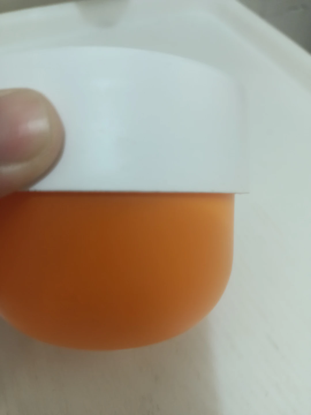 Orange Storage Jar with White Lid🏈