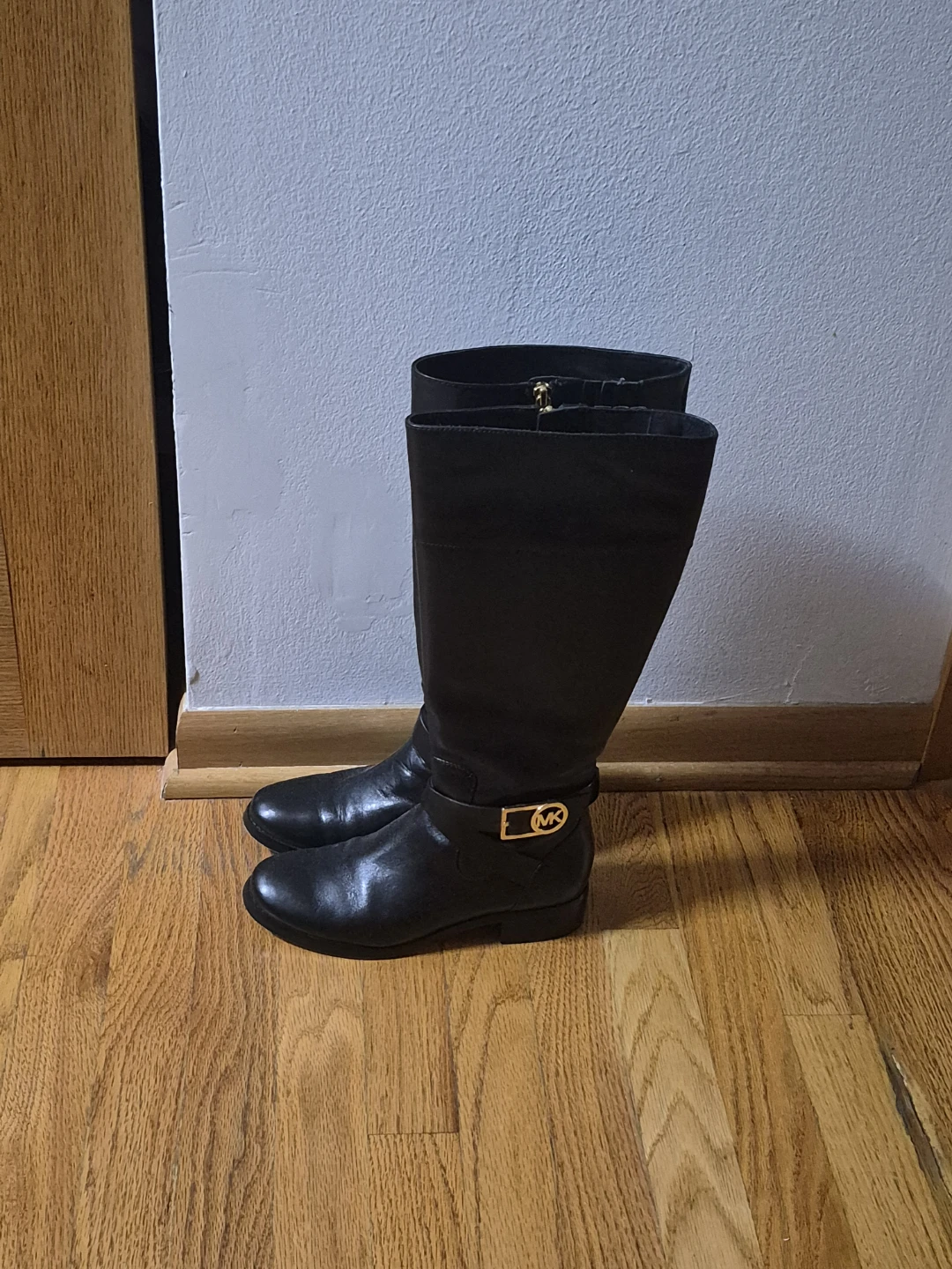 Michael Kors Black Leather Riding Boots - photo 2