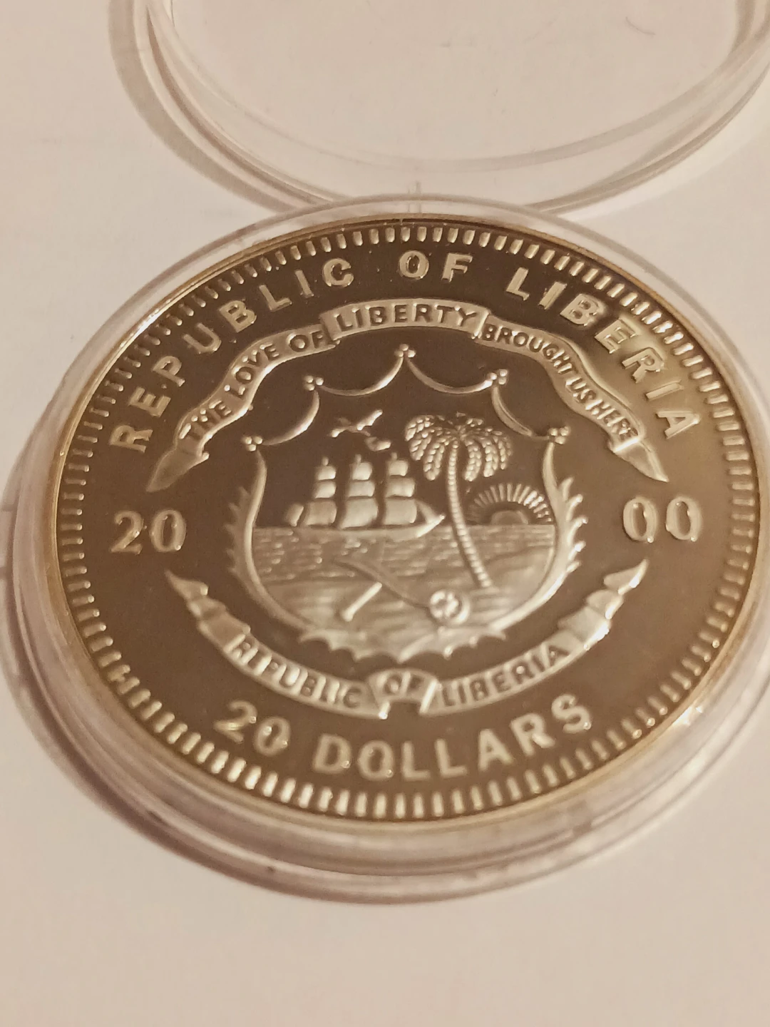 2000 Republic of Liberia 20 Dollars George G. Meade Coin - photo 3