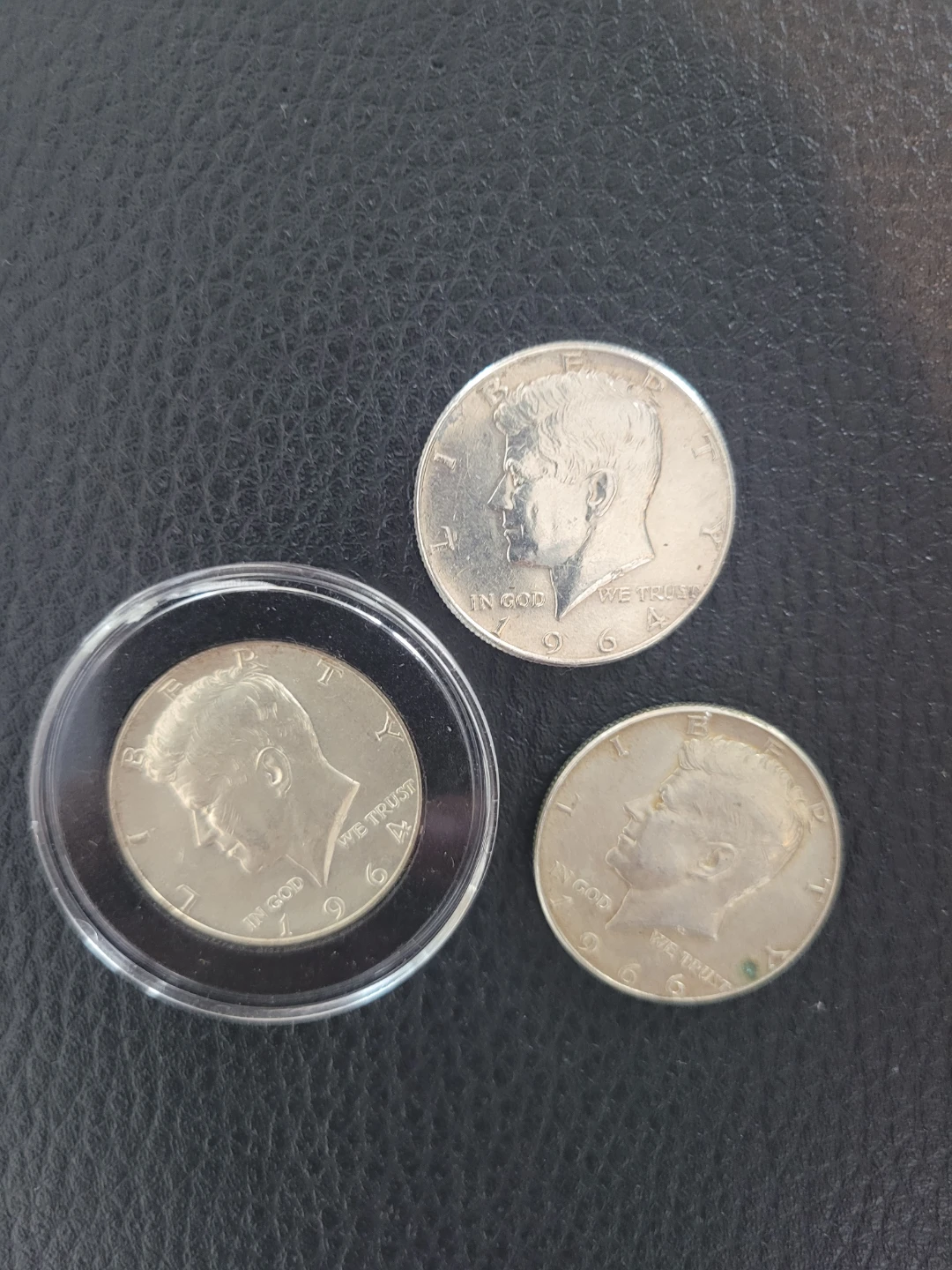 3 US Half Dollar Coins