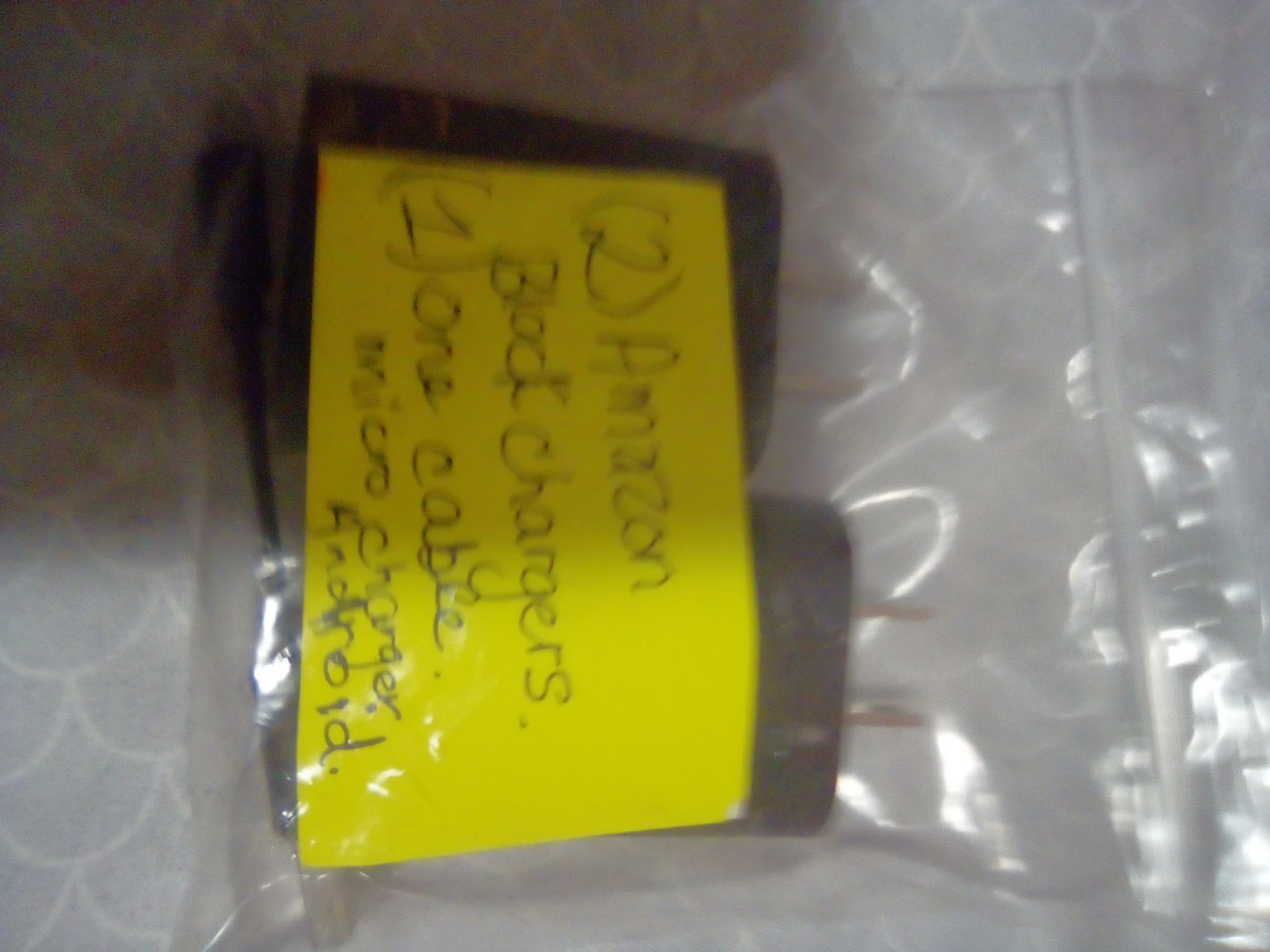 2 Amazon Black Chargers and Micro-USB Cable