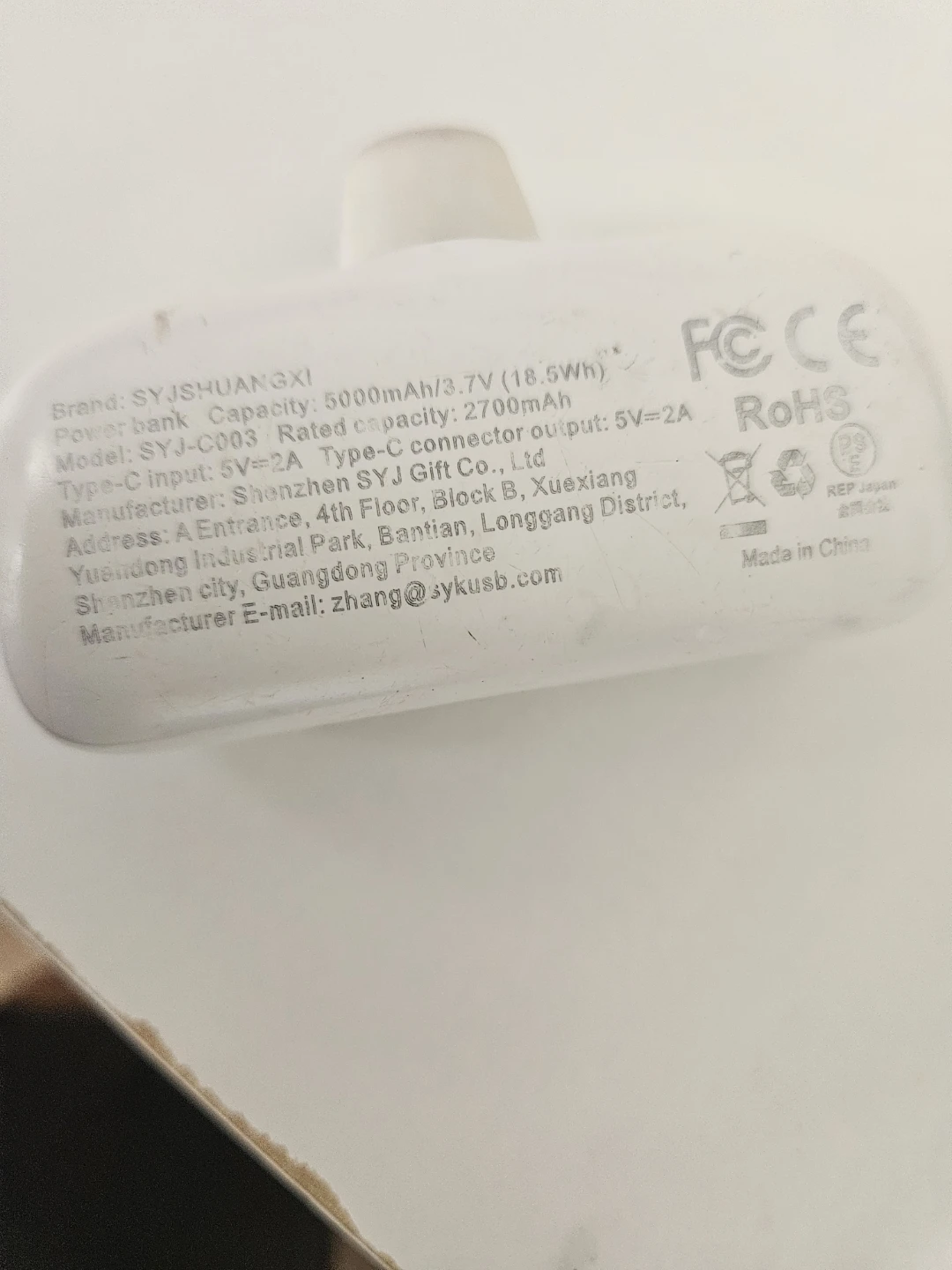 Mini USB C Powerbank 5000 mah - photo 2