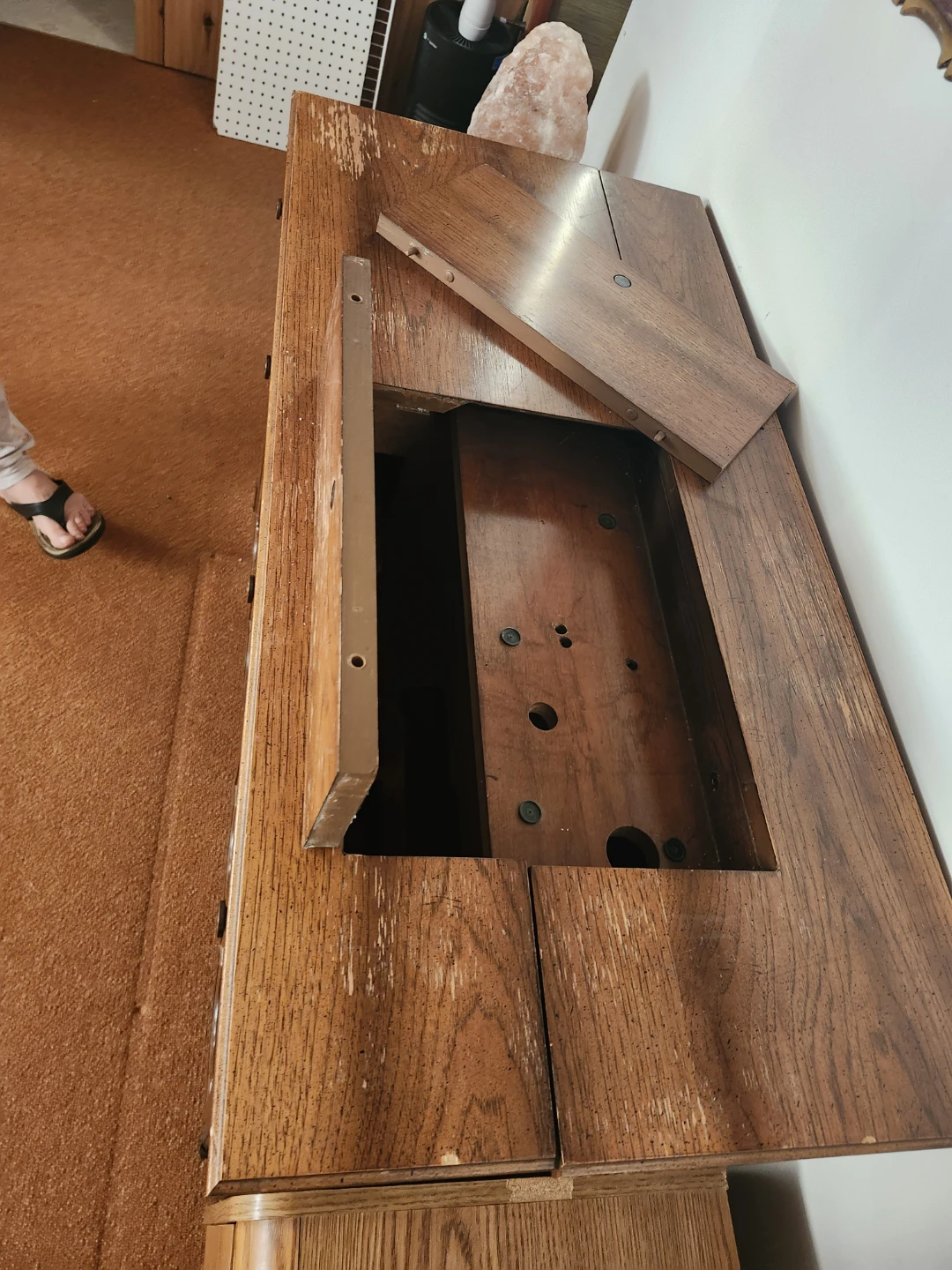 Vintage Wooden Sewing Cabinet - photo 3