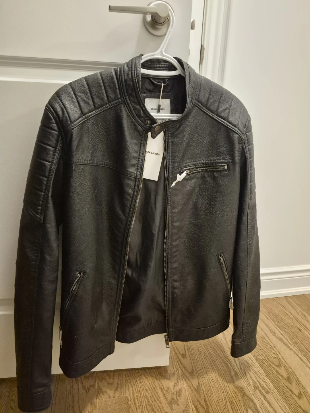 Jack & Jones Faux Leather Jacket - Medium