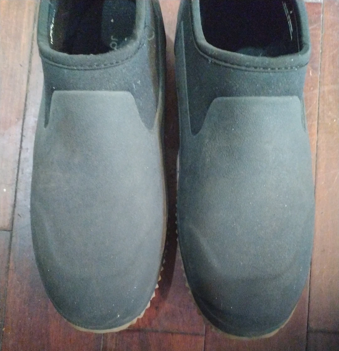 JOE FRESH - BLACK RUBBER , SLIP-ON RAIN SHOES